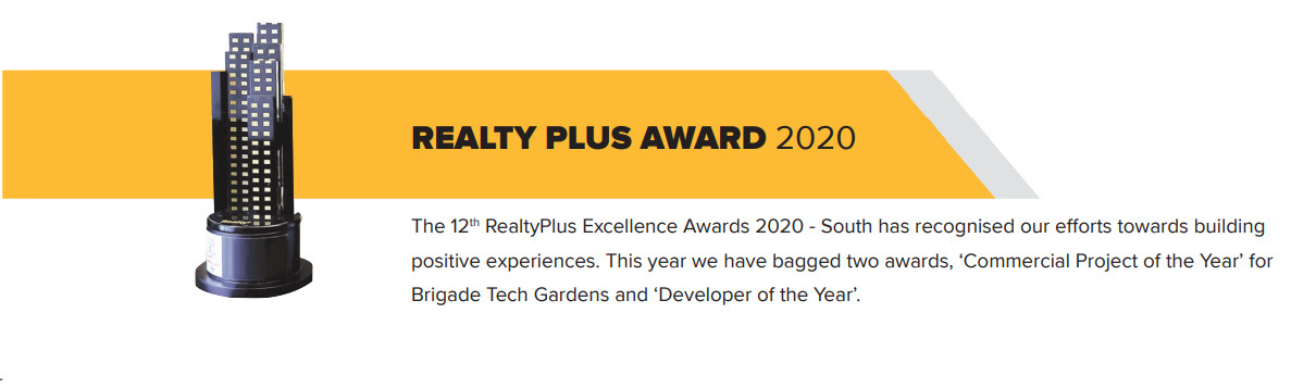 Realty plus award