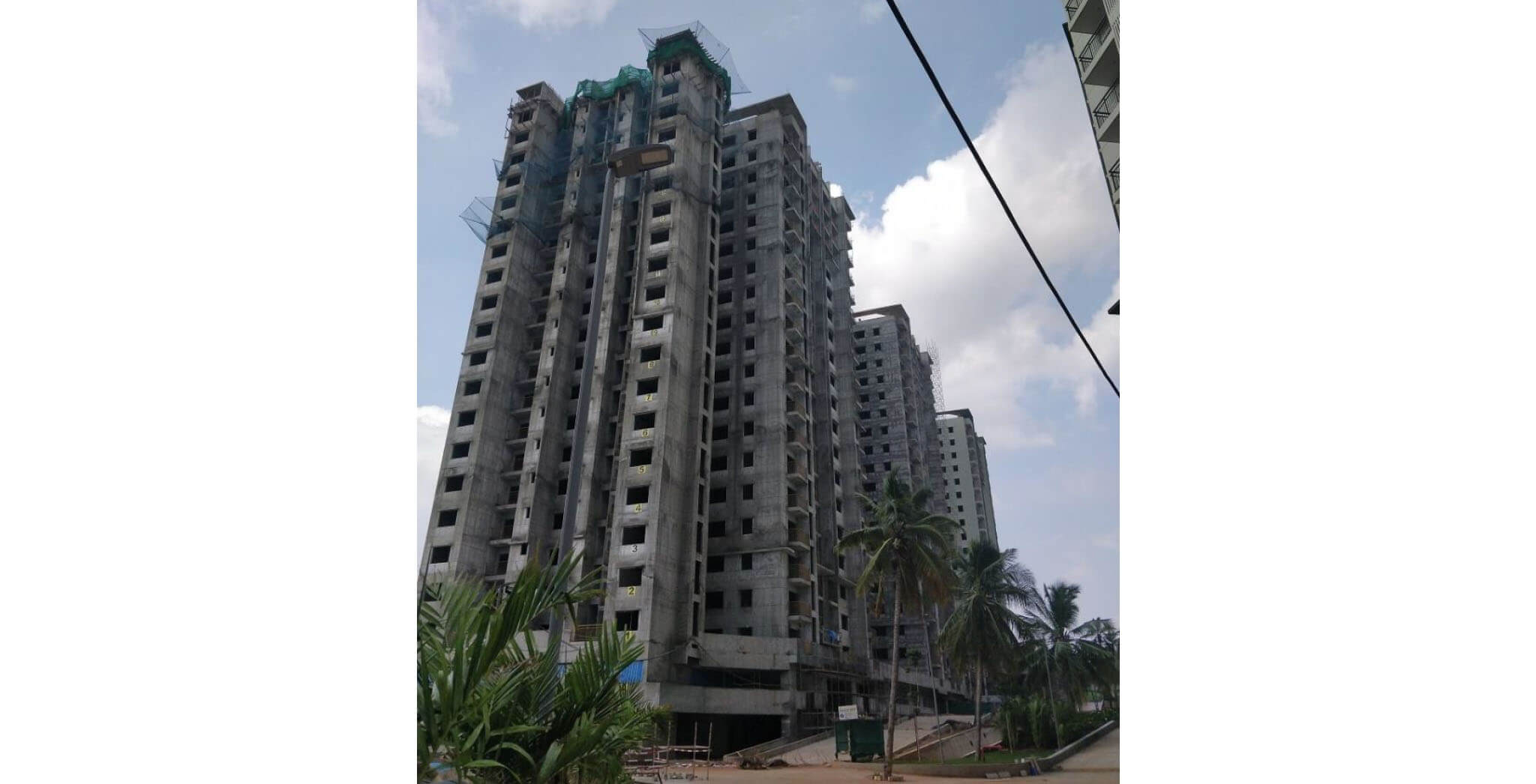 Jun 2018 - Tower A: Structure completed and flooring works started; Tower B: External painting work-in-progress