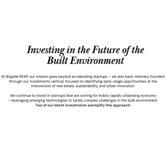 Investing in the Future of the Built Environment