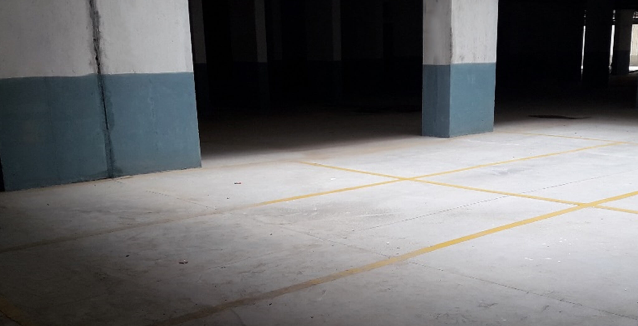Nov 2018 - Plumeria Phase 1 basement: car park marking completed