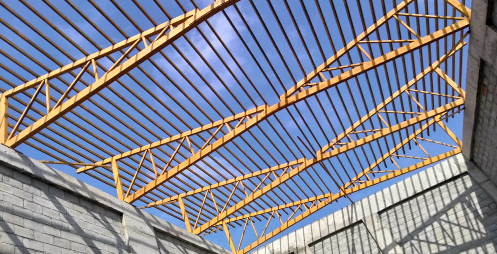 Nov 2018 - Clubhouse—MS Roof truss work-in-progress