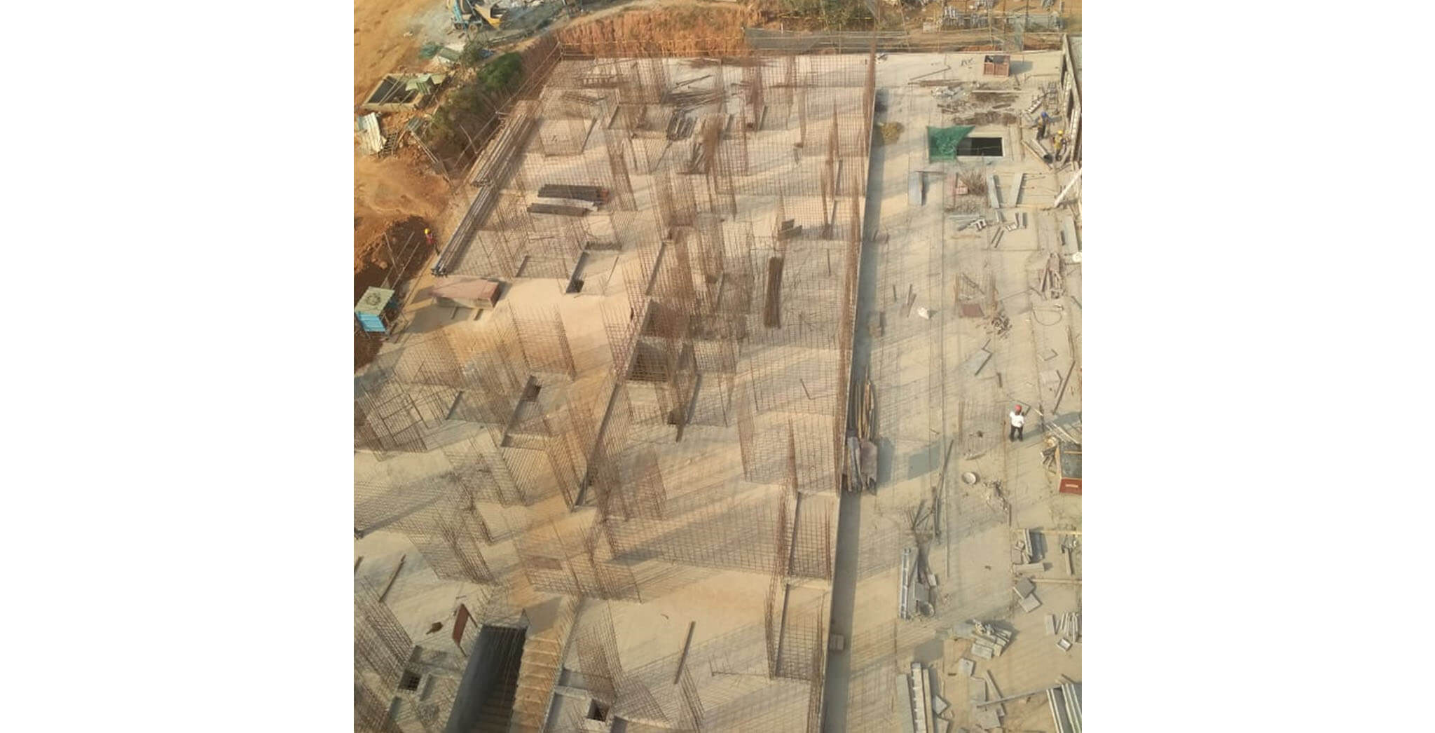 Apr 2019 - M-Block: Ground Floor slab completed