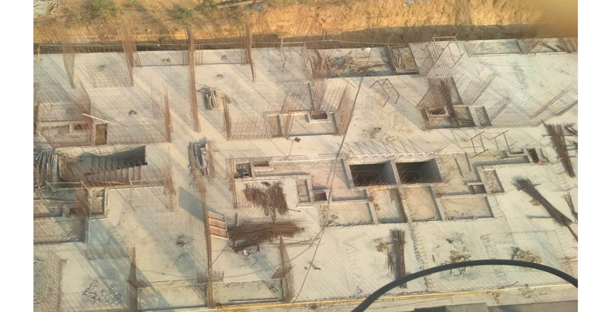 Apr 2019 - R-Block: Ground Floor slab completed