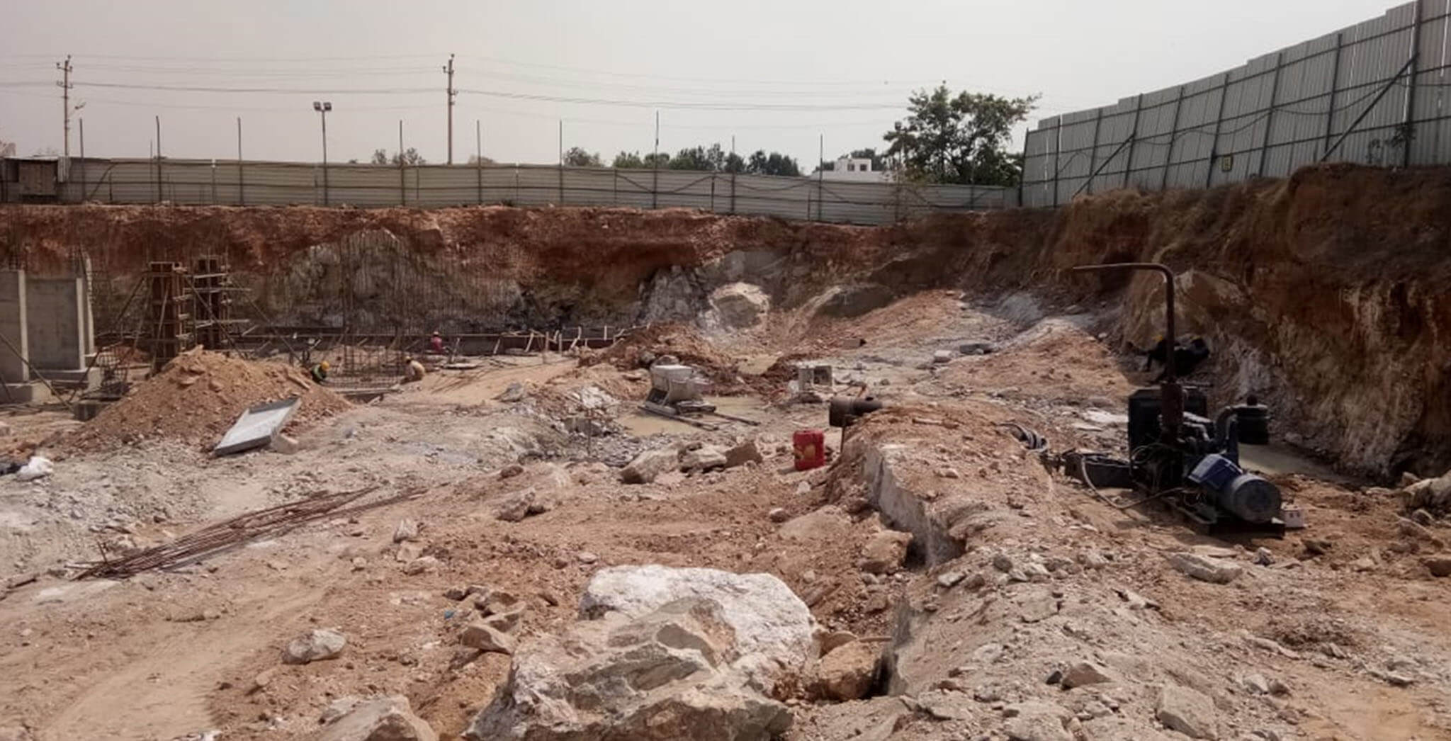 Apr 2019 - G-Block: Excavation work-in-progress