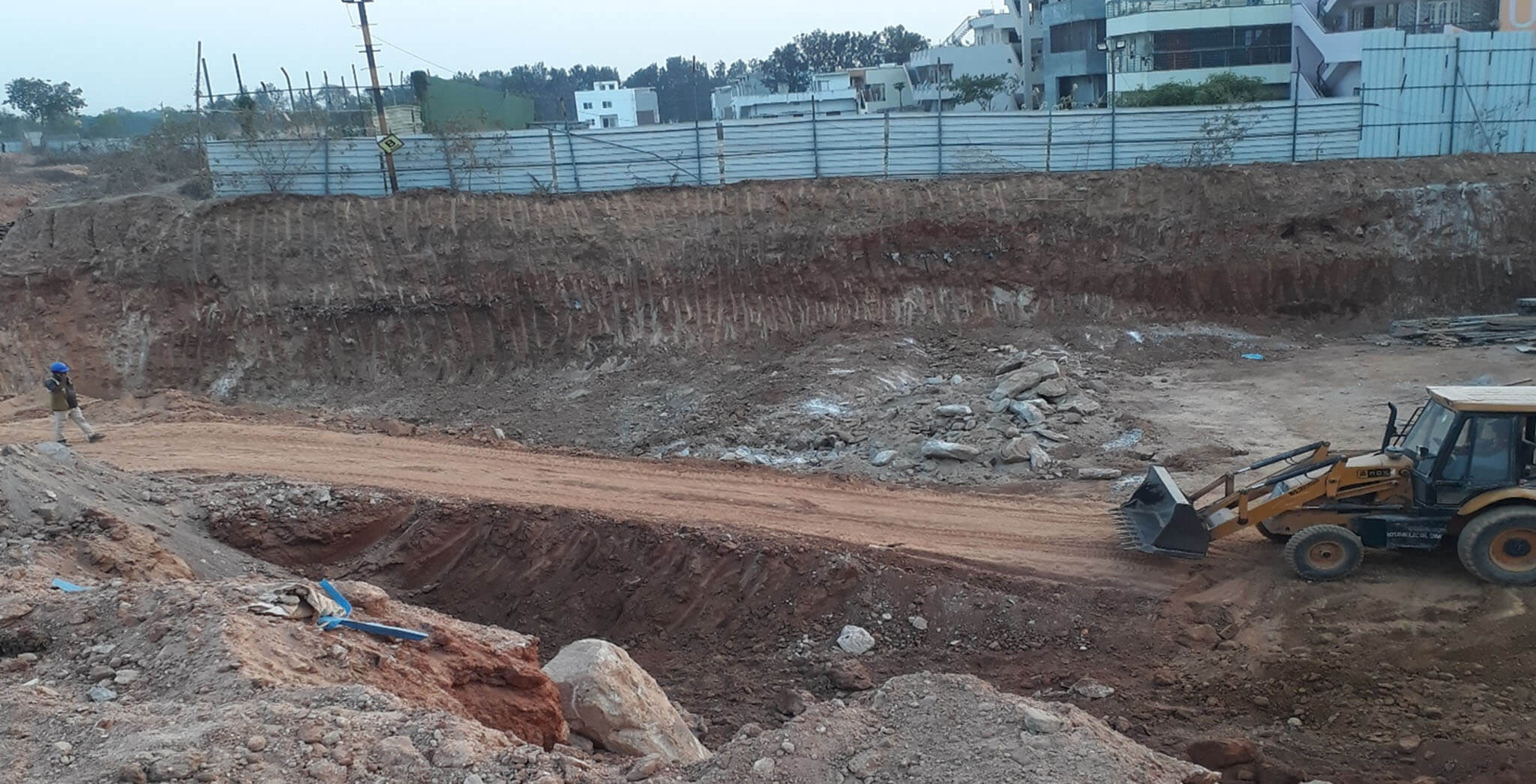 Apr 2019 - B-Block: Excavation work-in-progress