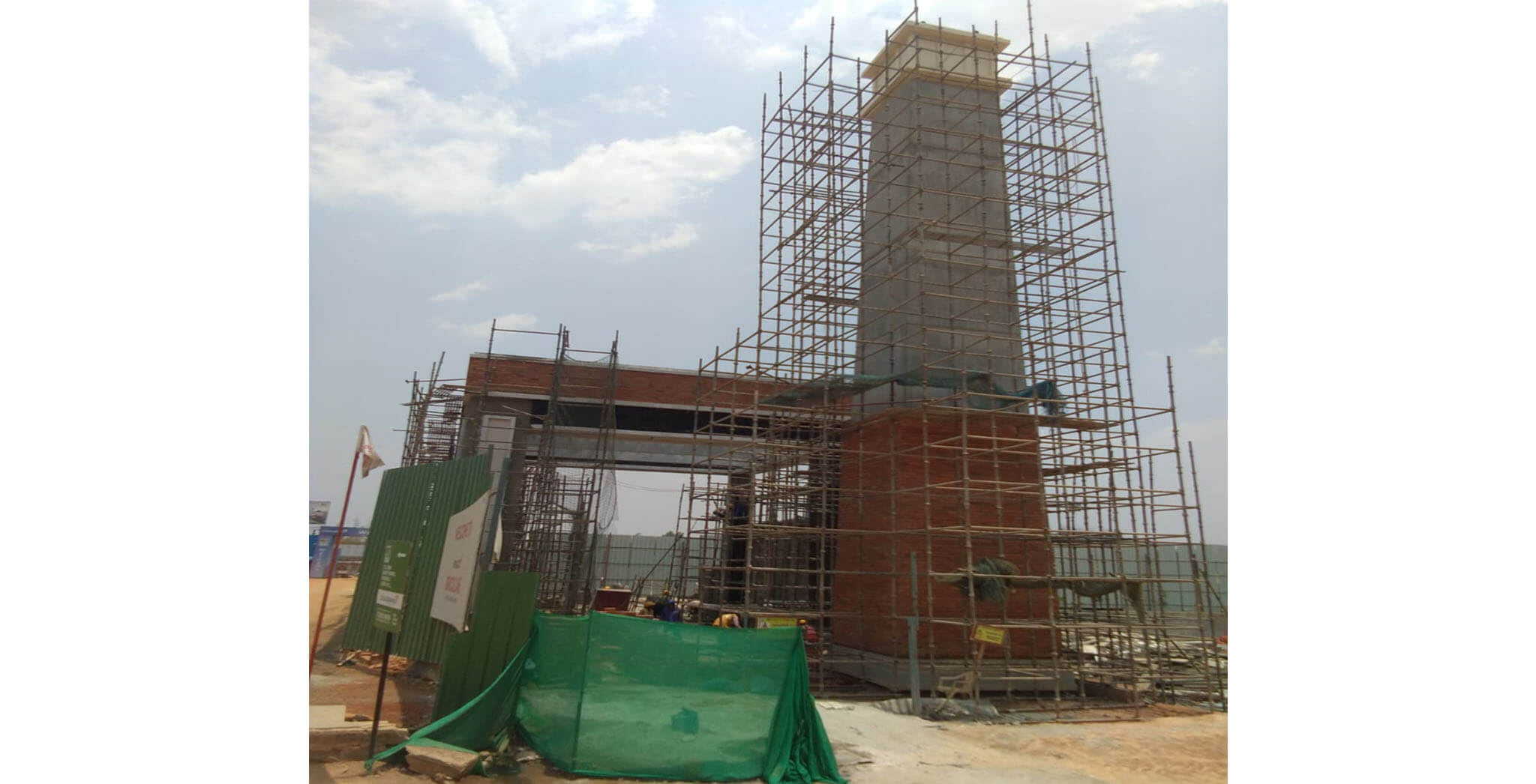 Apr 2019 - Chimney finishing work-in-progress