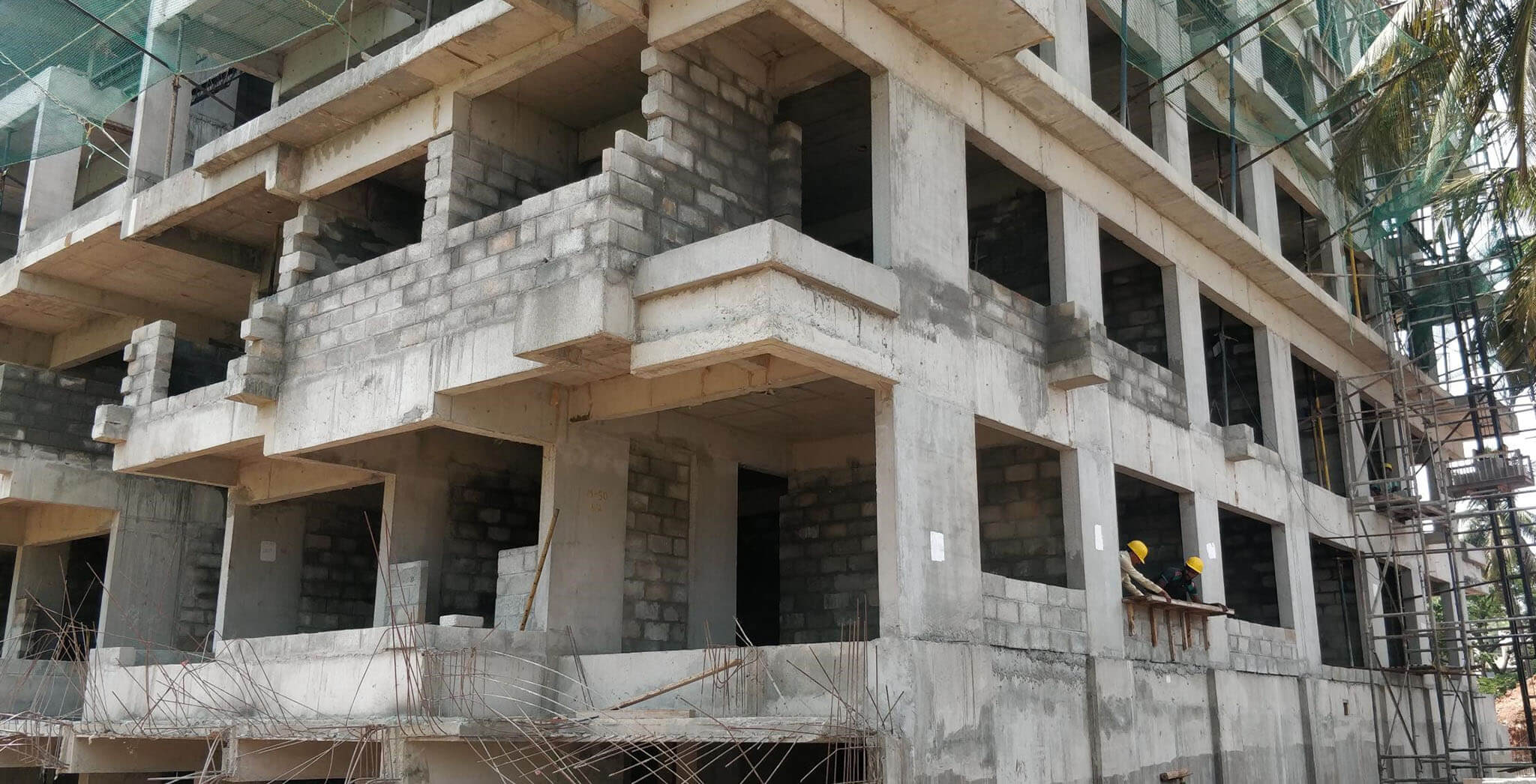 May 2019 - Ground floor: Block work-in-progress