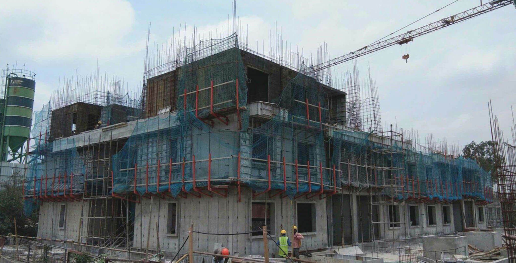 Jun 2019 - Q-Block: Second floor slab work-in-progress