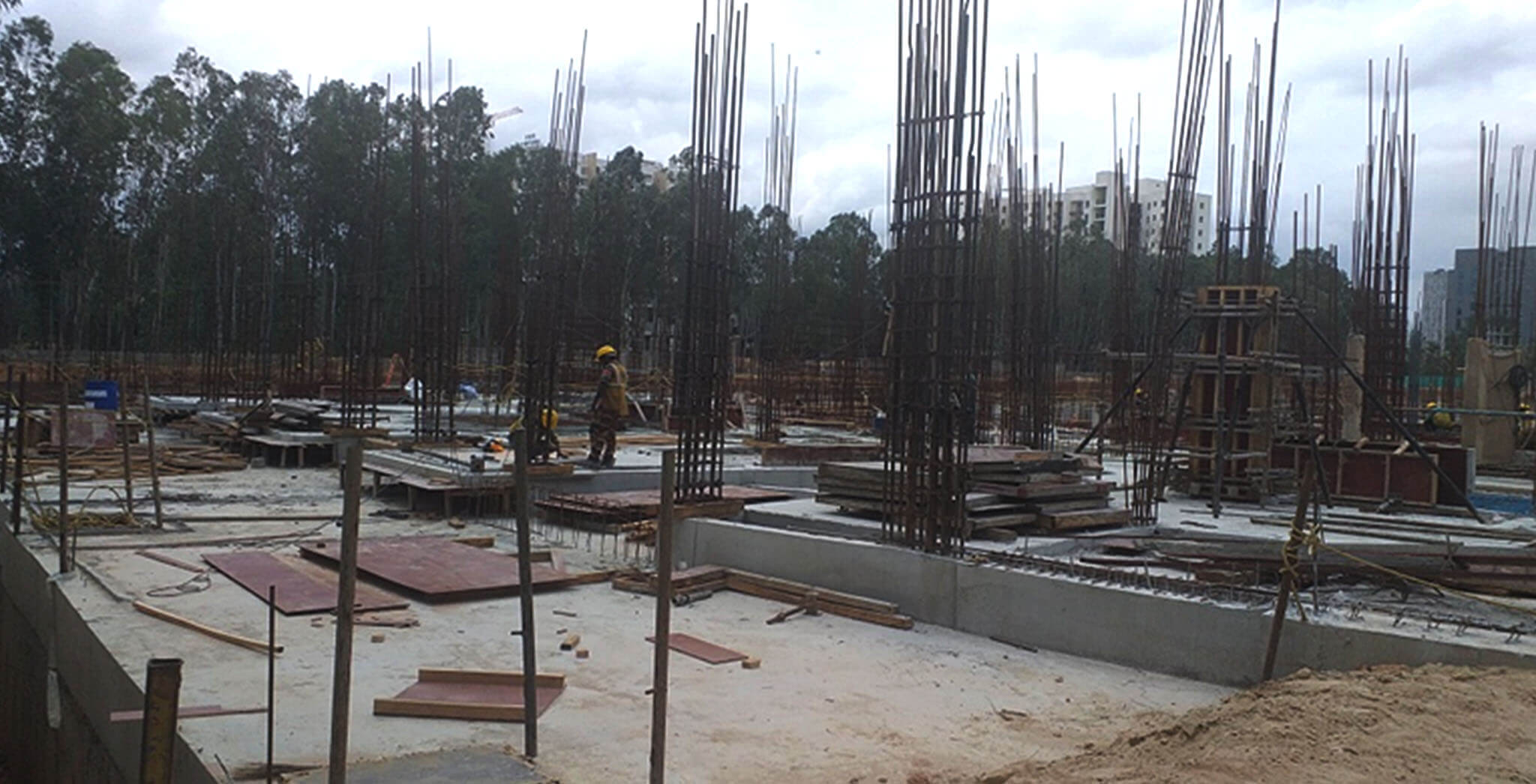 Aug 2019 - STP slab near L block completed