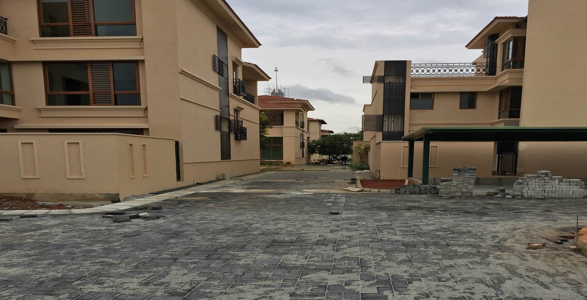 Aug 2019 - Drive way hard finishing work-in-progress
