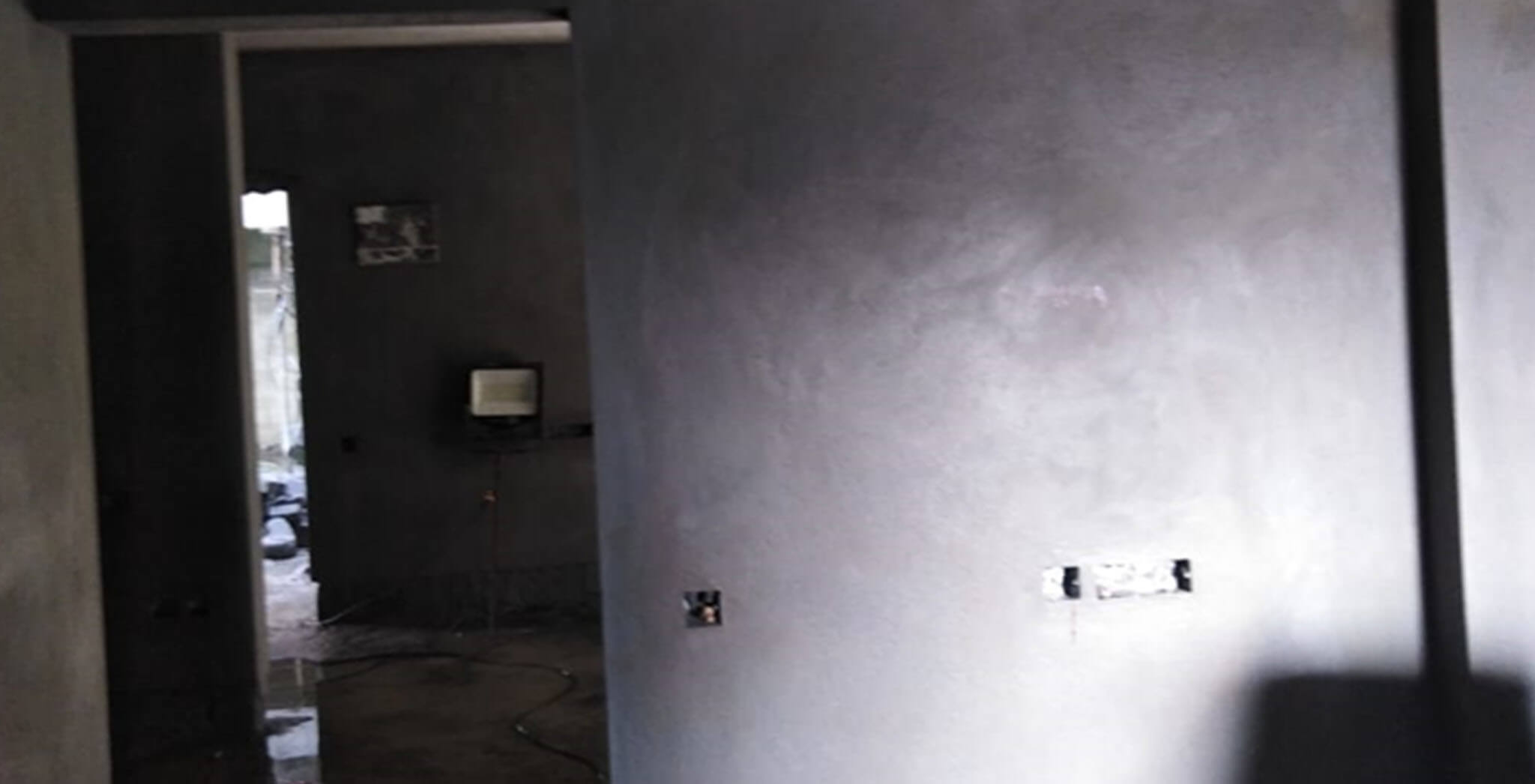Oct 2019 - Wings K, L M & N: Plastering work-in-progress