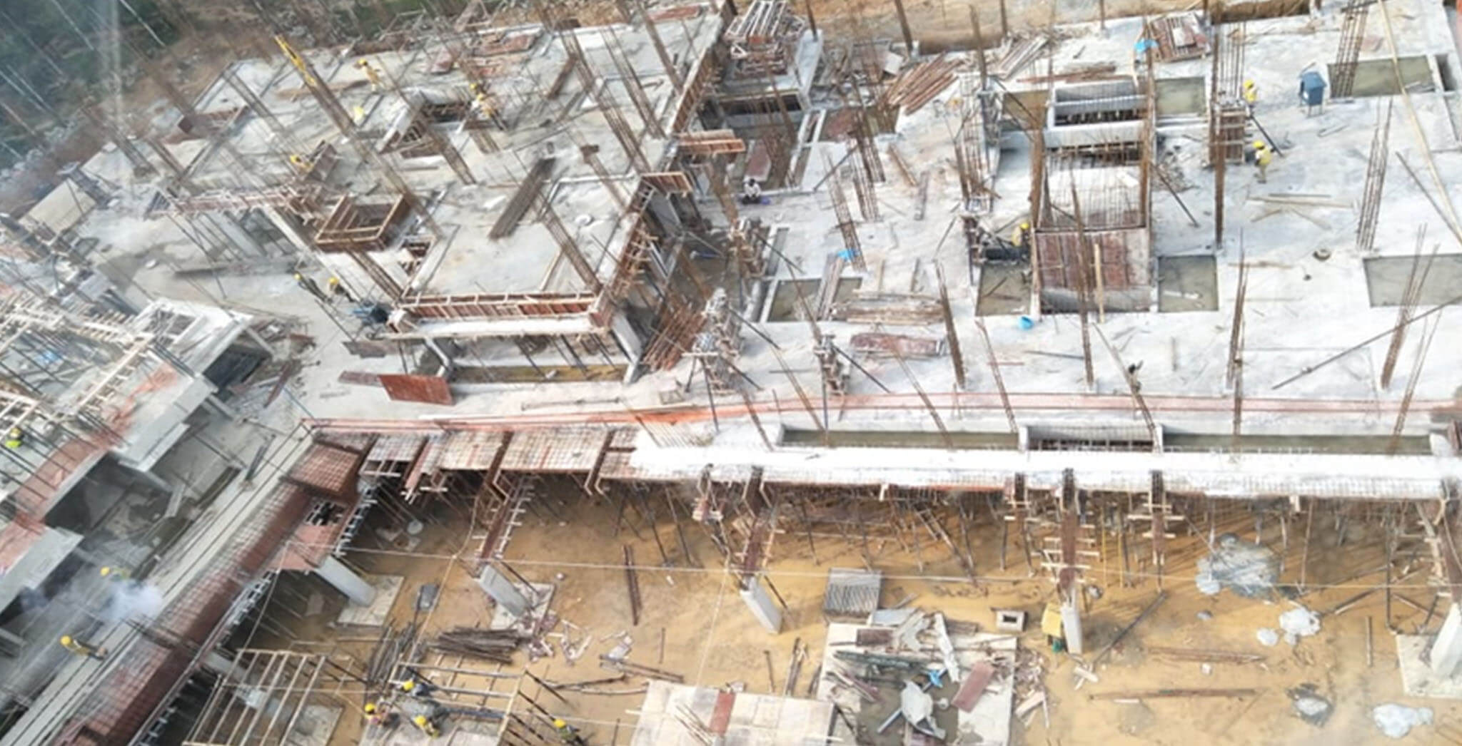 Oct 2019 - M, N, & P Blocks: Ground floor completed; M, N Blocks: first floor completed