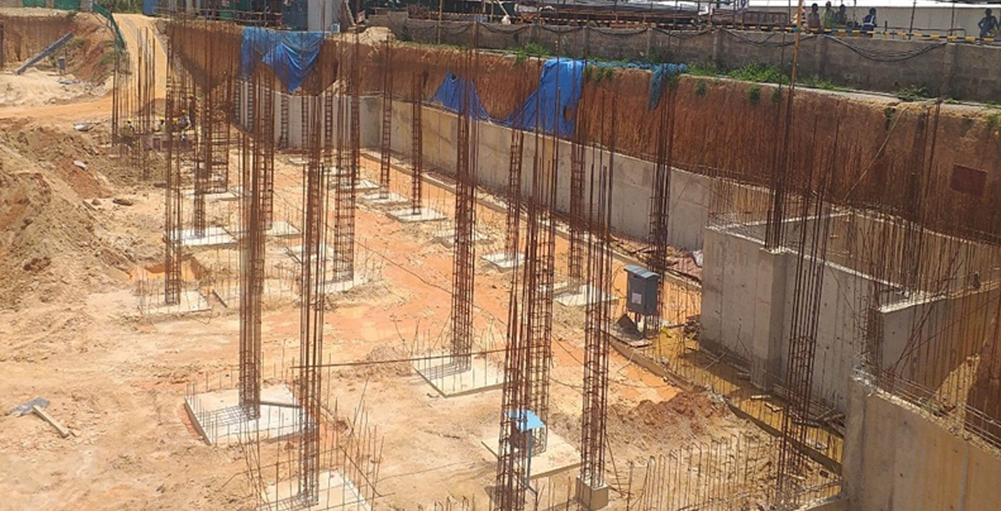 Oct 2019 - D and E Blocks: Footings work-in-progress