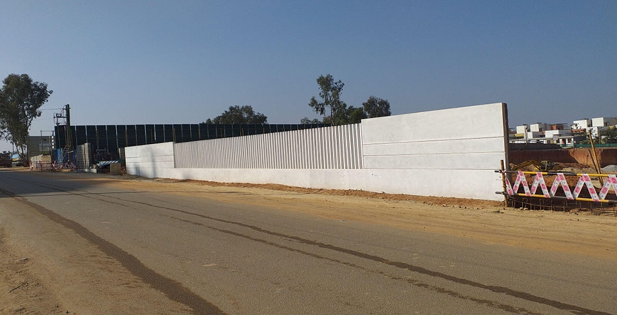 Oct 2019 - Precast Fins placing and white wash completed