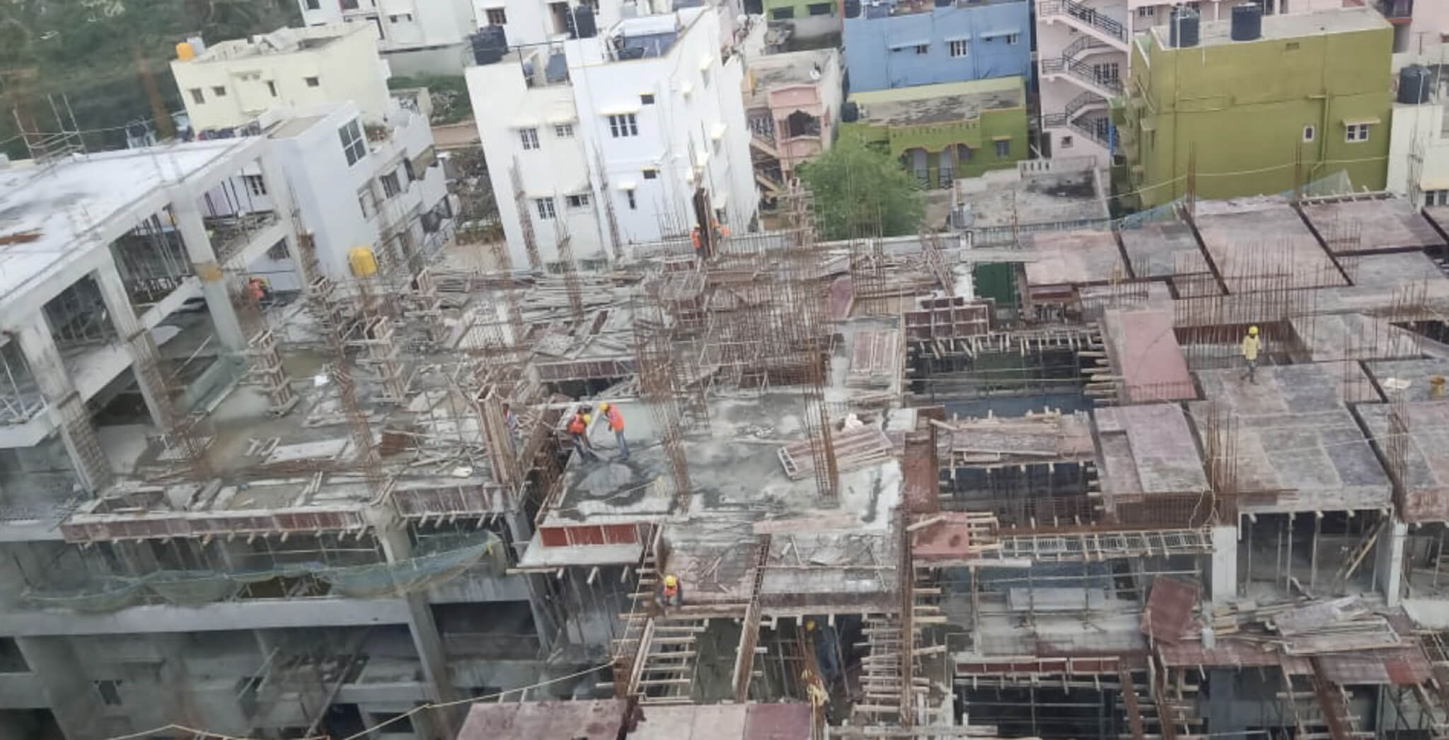 Nov 2019 - Tower E: Wing O—3rd floor slab completed; Wings I, J, P—3rd floor slab work-in-progress.