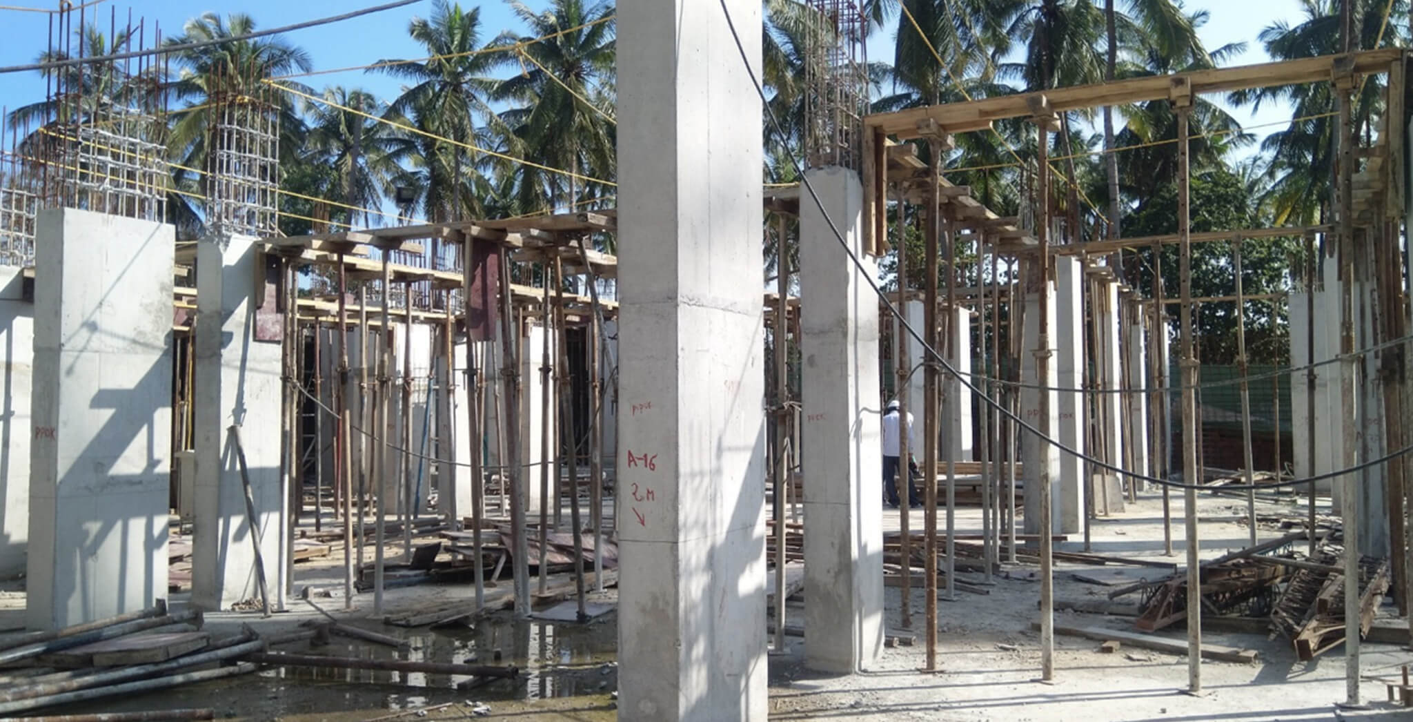 Nov 2019 - Tower A: Wing B—Ground floor slab work-in-progress.
