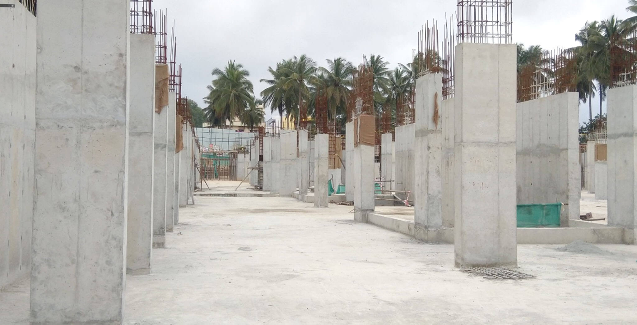 Jan 2020 - Tower-B: Upper basement to ground floor column work-in-progress.