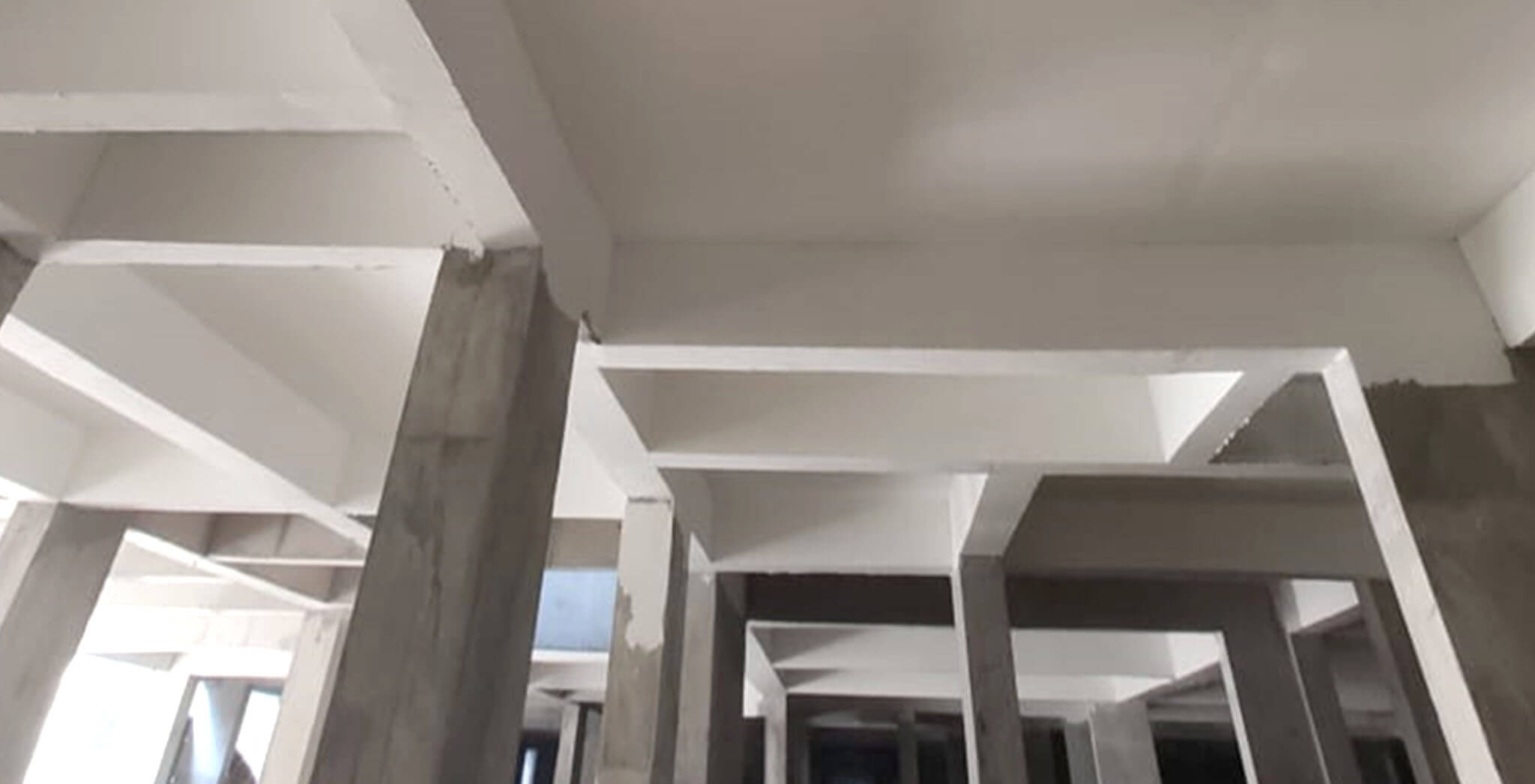 Jan 2020 - Tower-F: Basement putty work-in-progress.