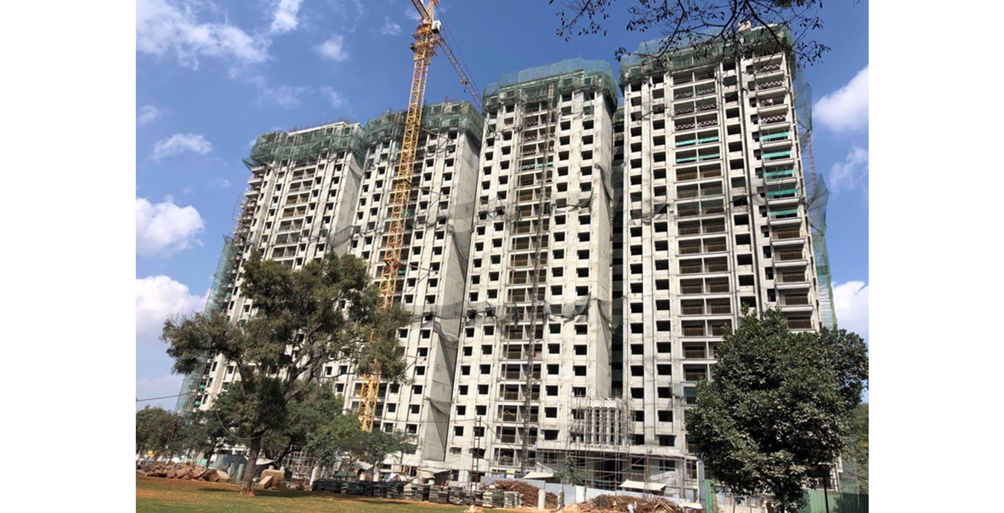 Jan 2020 - Phase 2: Tower A and B structures completed
