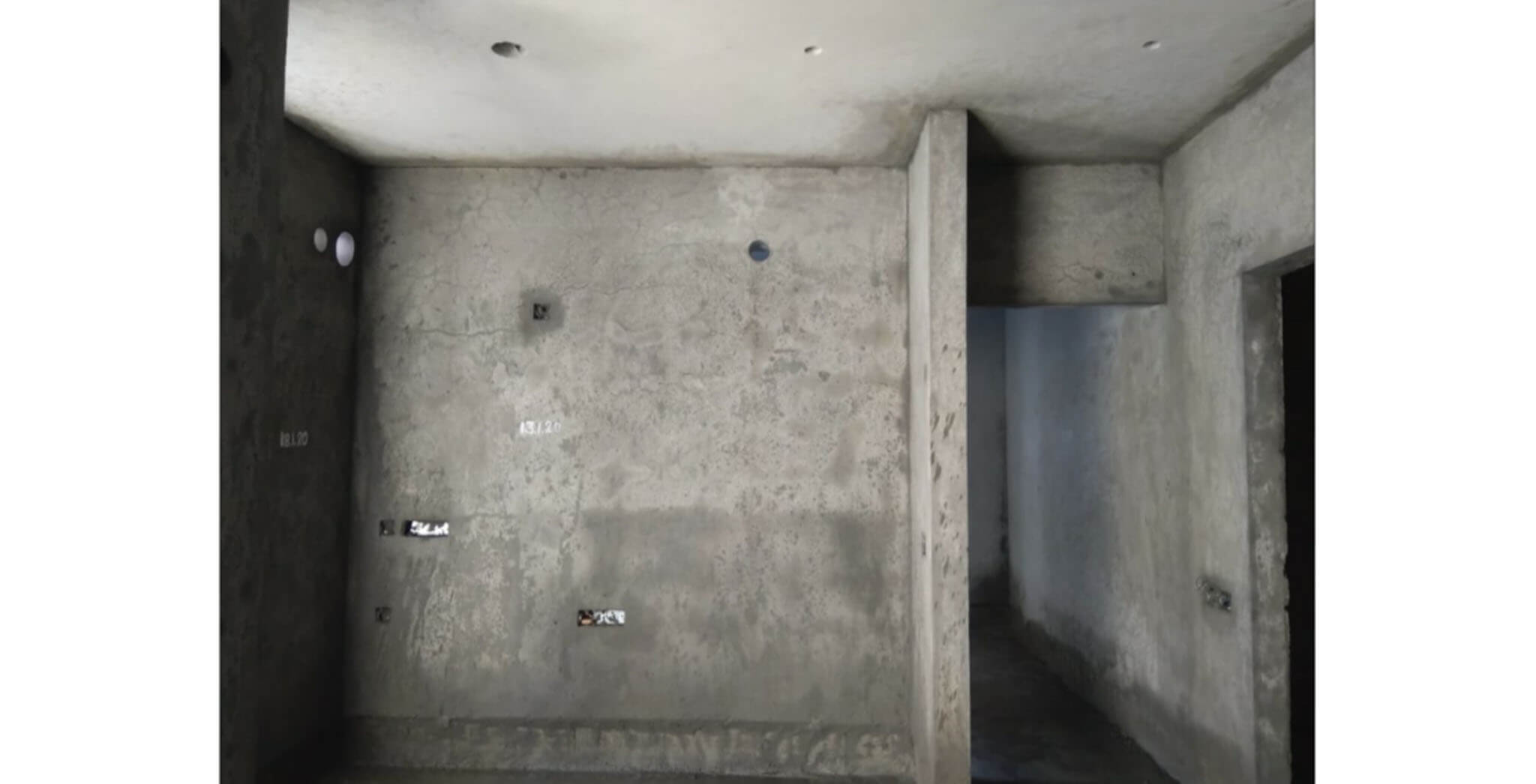 Feb 2020 - Tower-F: Plastering work-in-progress.