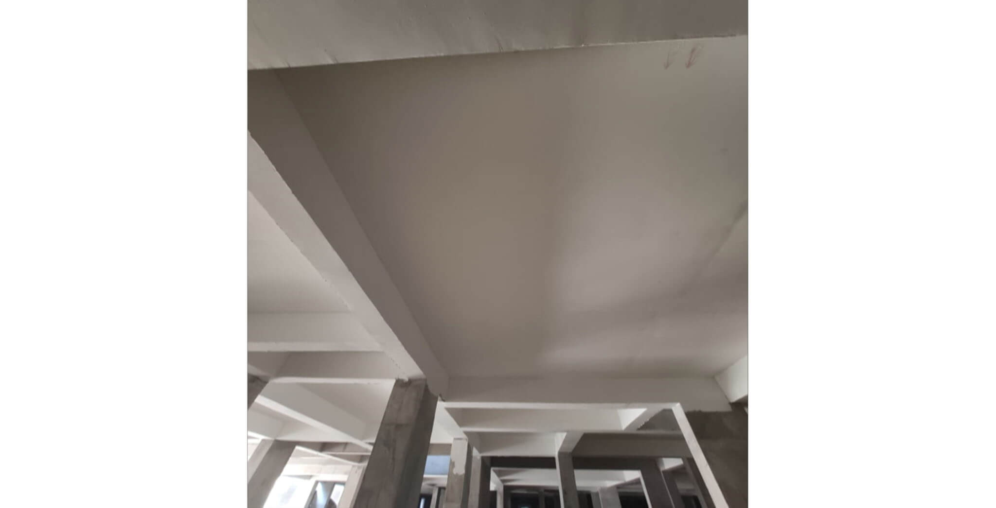 Feb 2020 - Tower-F: Basement putty work-in-progress.