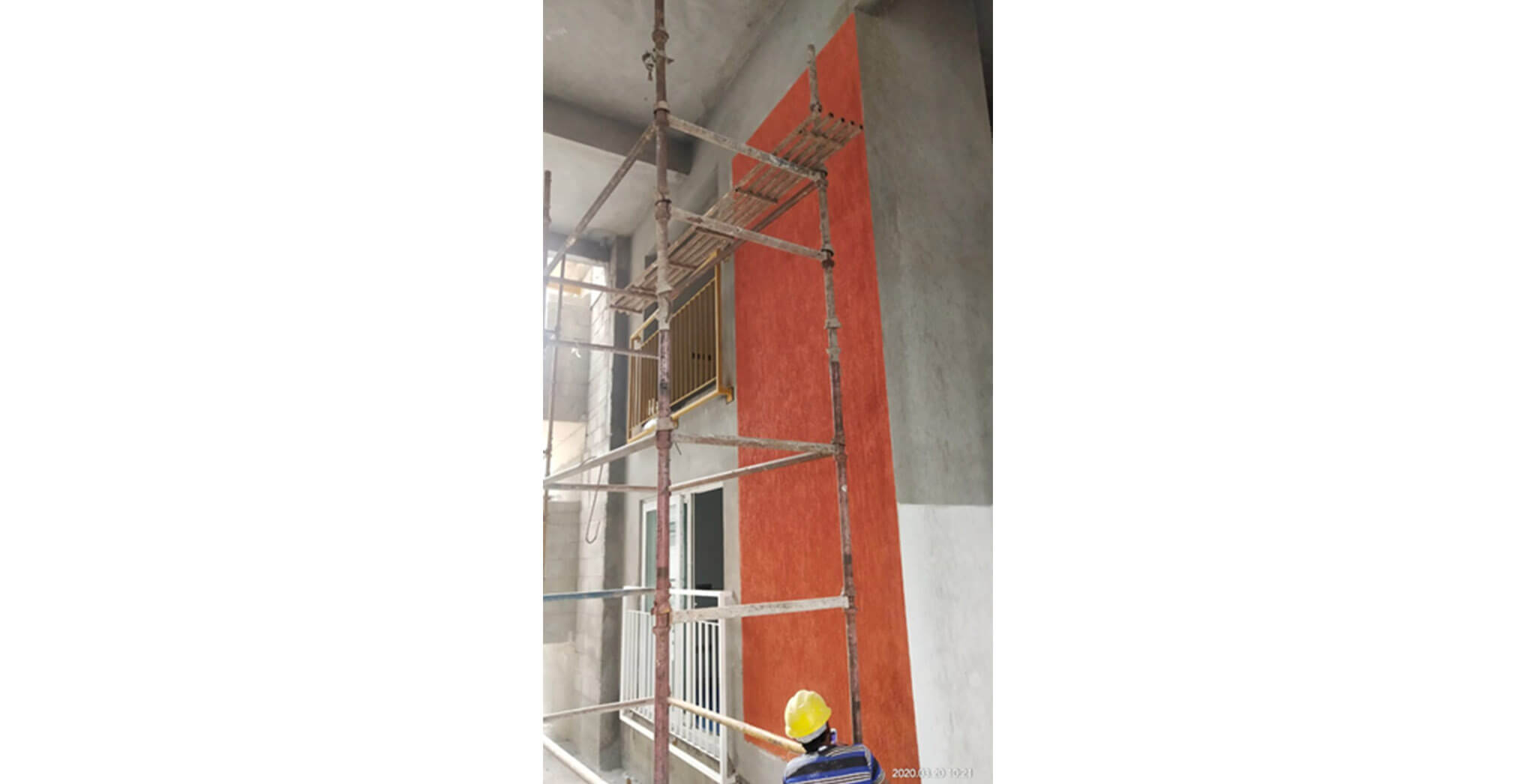 Mar 2020 - Tower-F: External painting sample work-in-progress