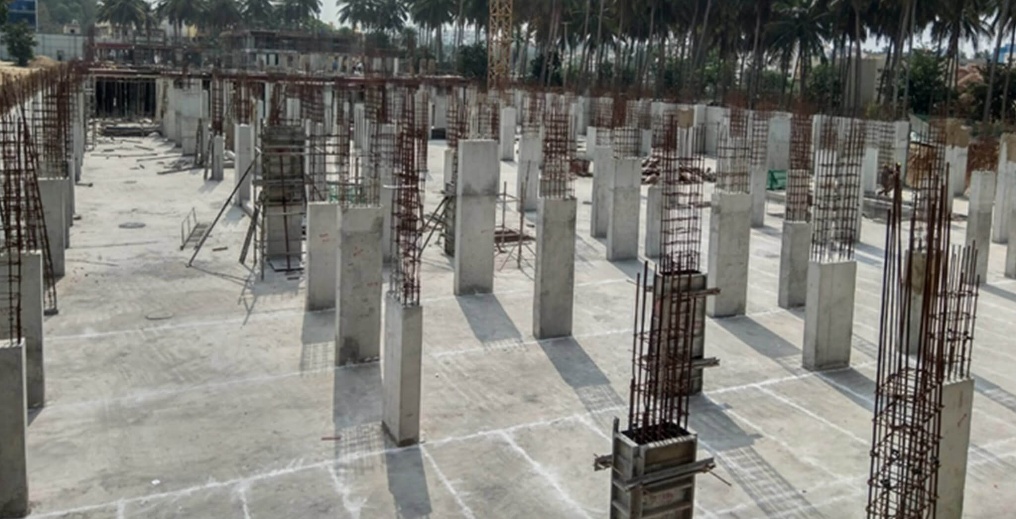 Mar 2020 - Tower-C: Upper basement to ground floor column work-in-progress