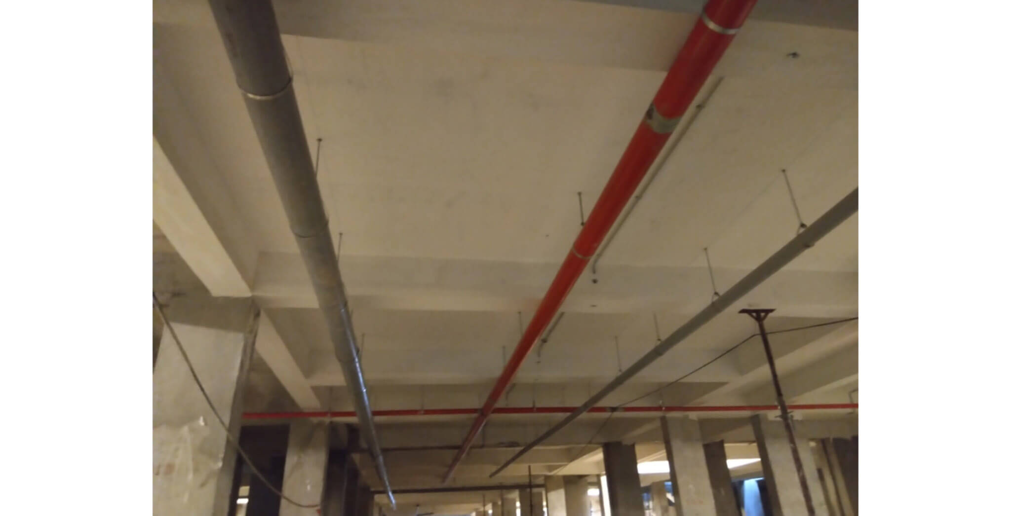 Mar 2020 - Basement Fire fitting and rain water connection work under progress