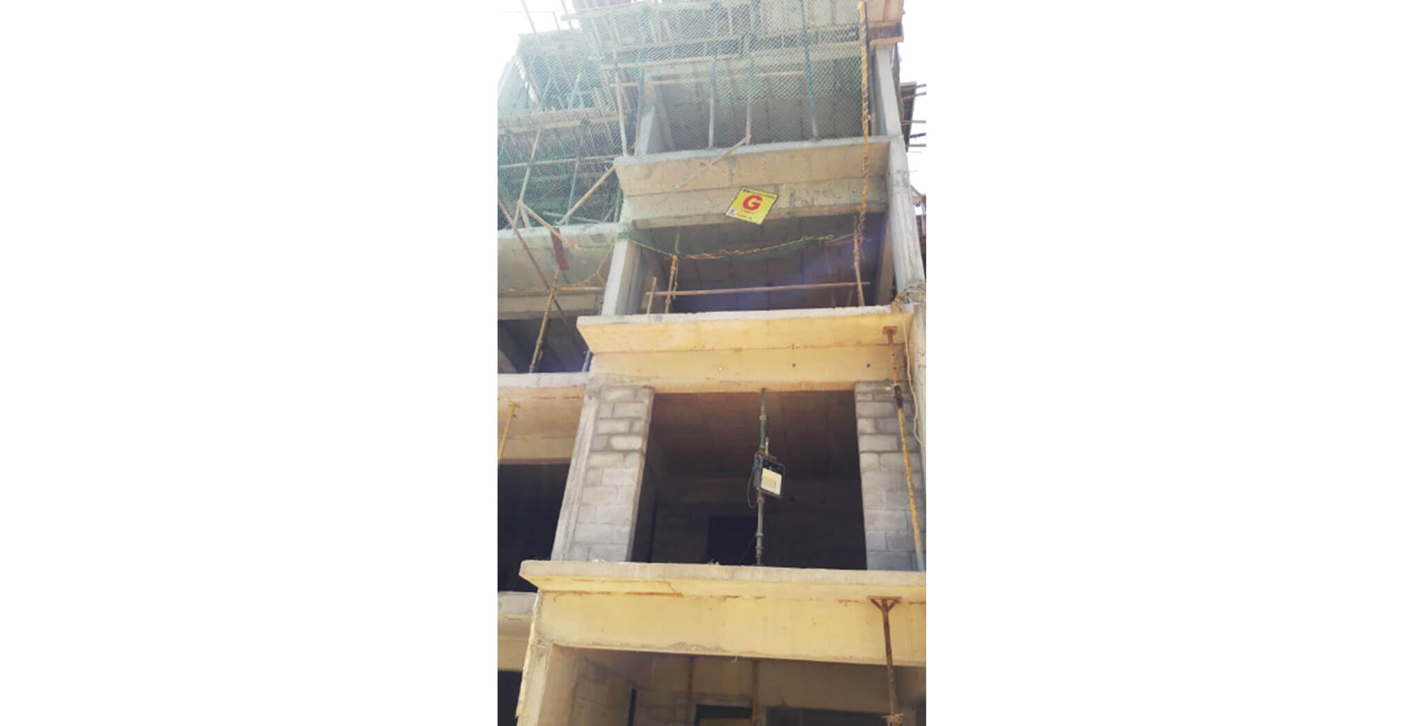 Mar 2020 - G Block: 1st floor blockwork completed.