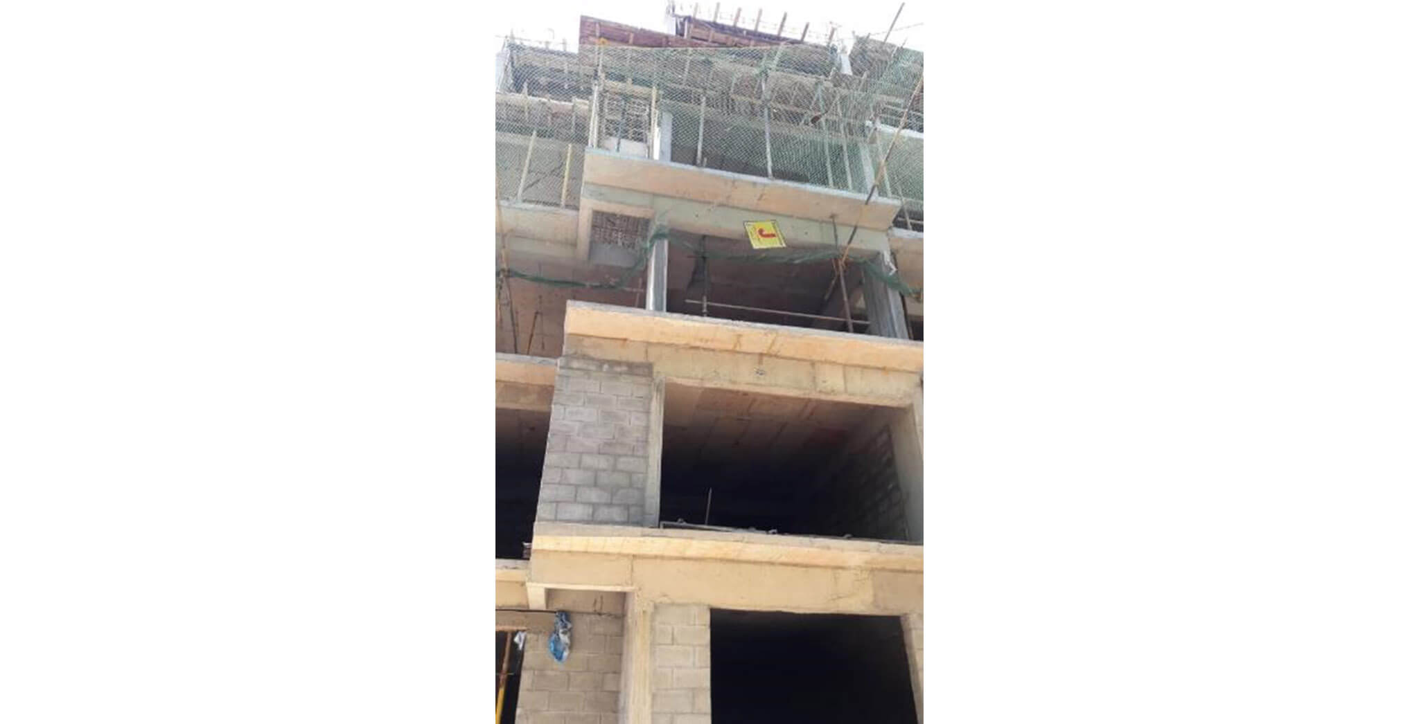 Mar 2020 - J Block: 2nd floor blockwork-in-progress.