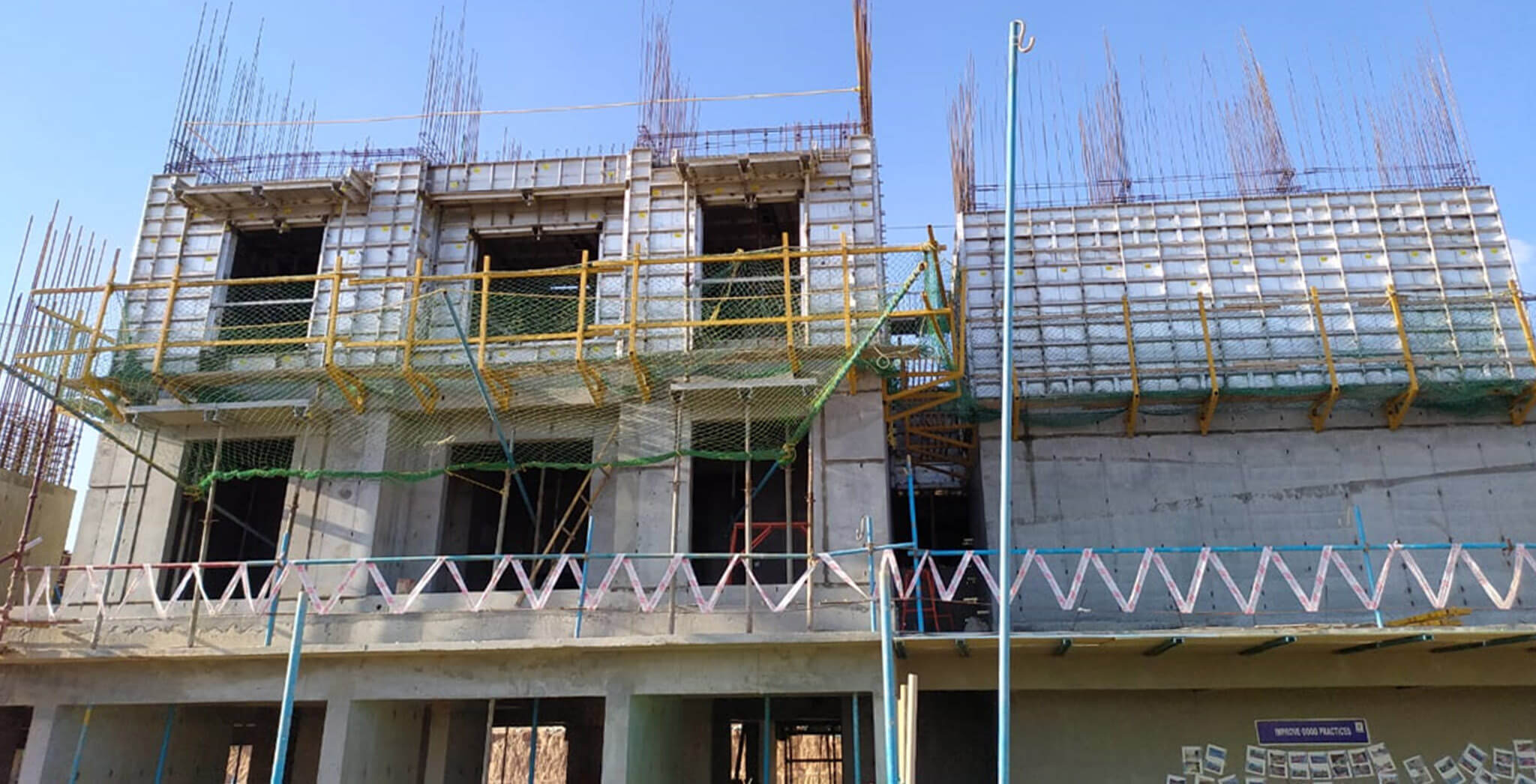 Apr 2020 - Gallium Block: Ground floor 3 units concreting completed and first floor units are in progress