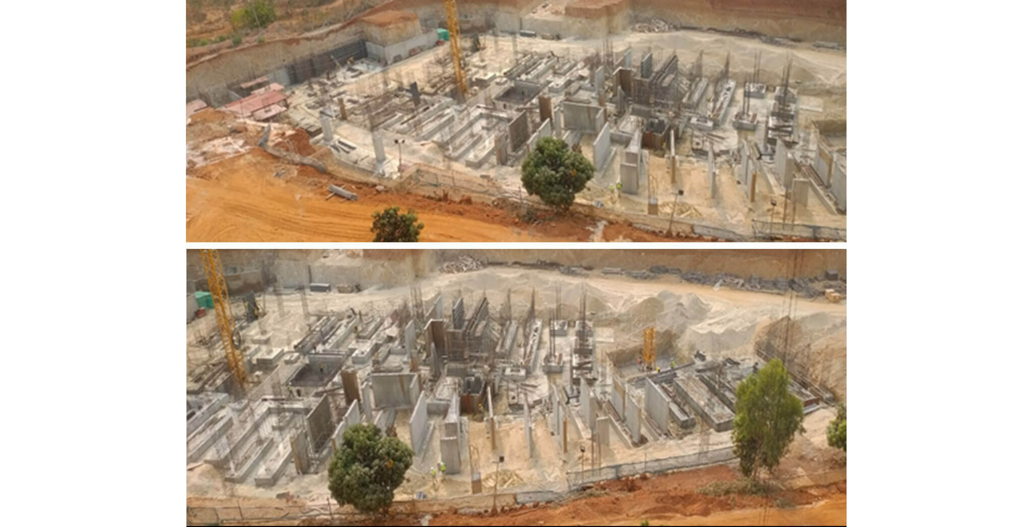 Mar 2020 - Halcyon: Foundation work of Tower I and J in progress