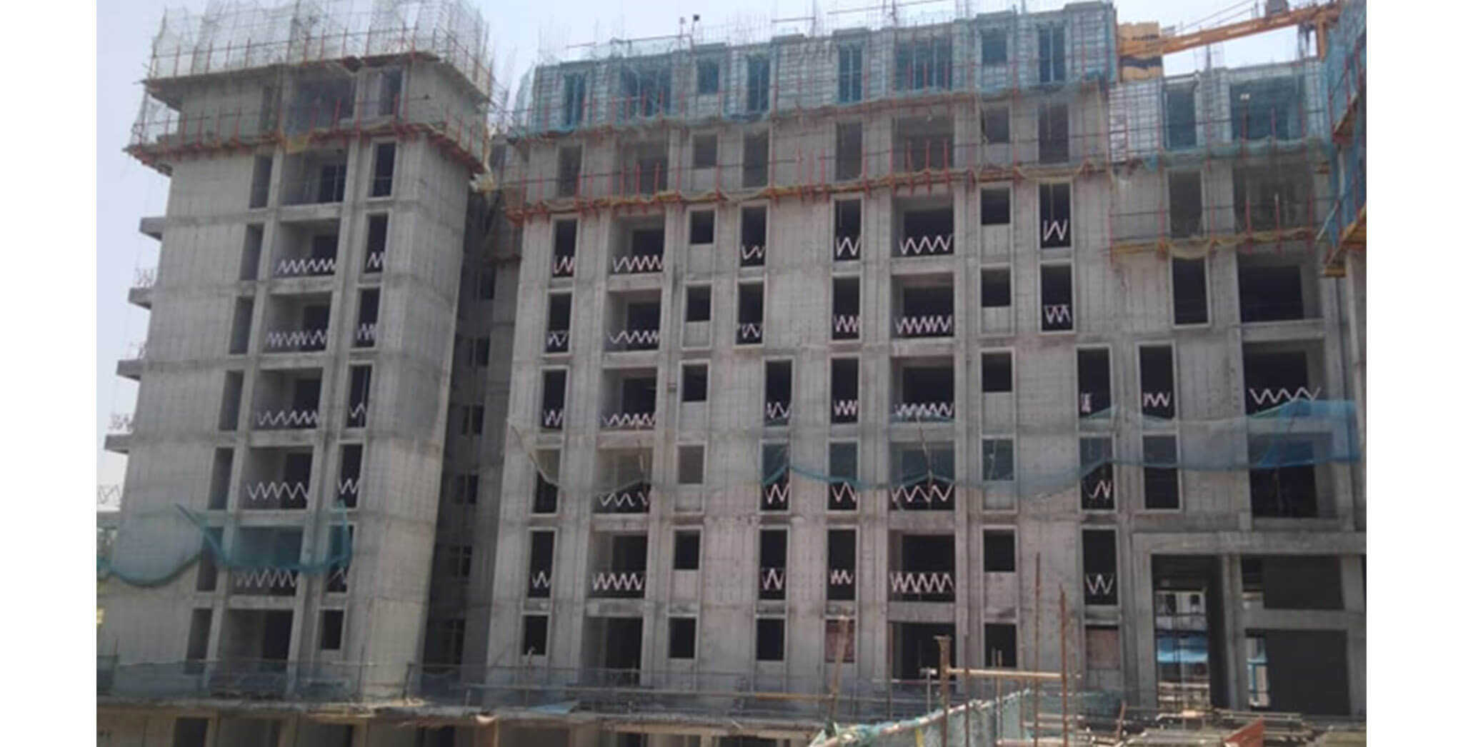 Mar 2020 - Serene—Tower H: 8th floor slab sork completed & 9th floor slab work-in-progress
