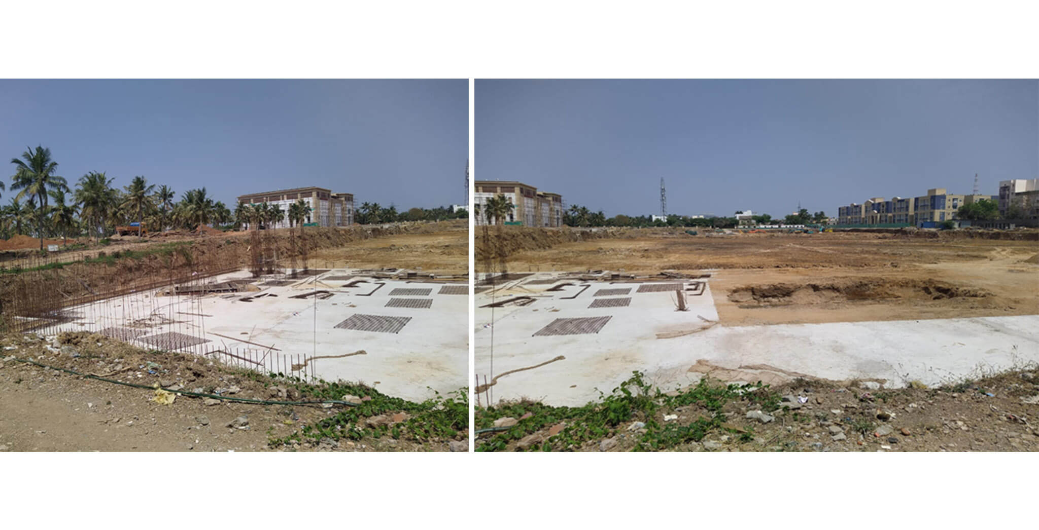 Mar 2020 - Block H: Excavation completed; Foundational work-in-progress