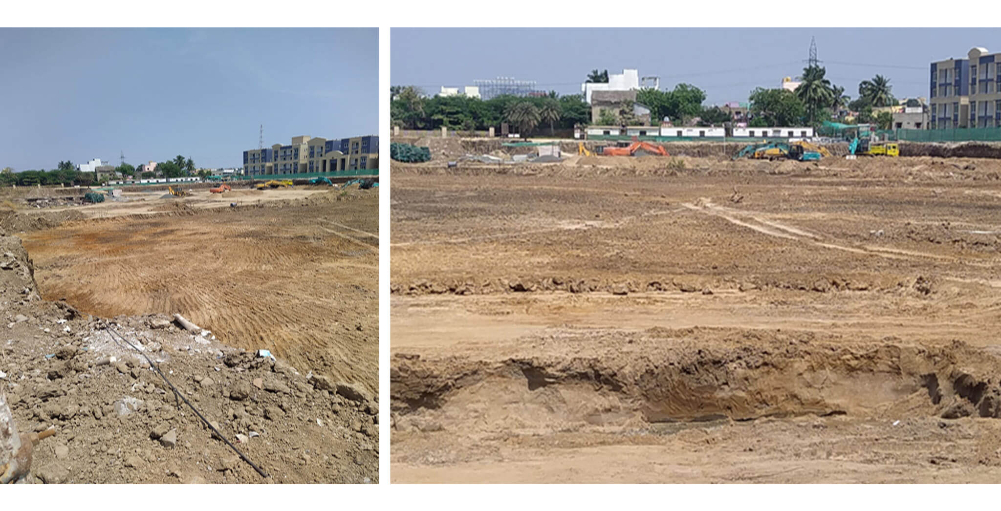 Mar 2020 - Blocks E, F, G, J, K, L: Mass excavation completed
