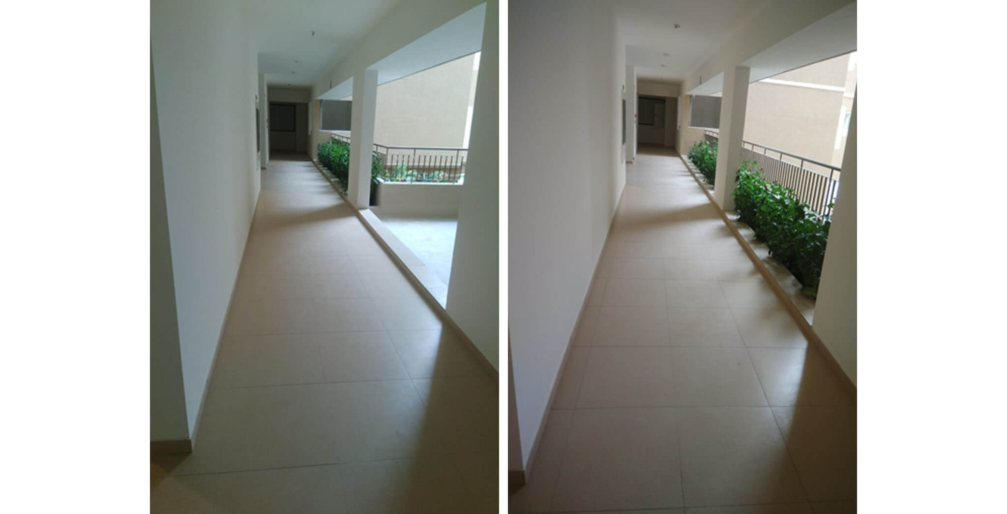 May 2020 - Deodar—B block: Corridor–Final coat painting completed