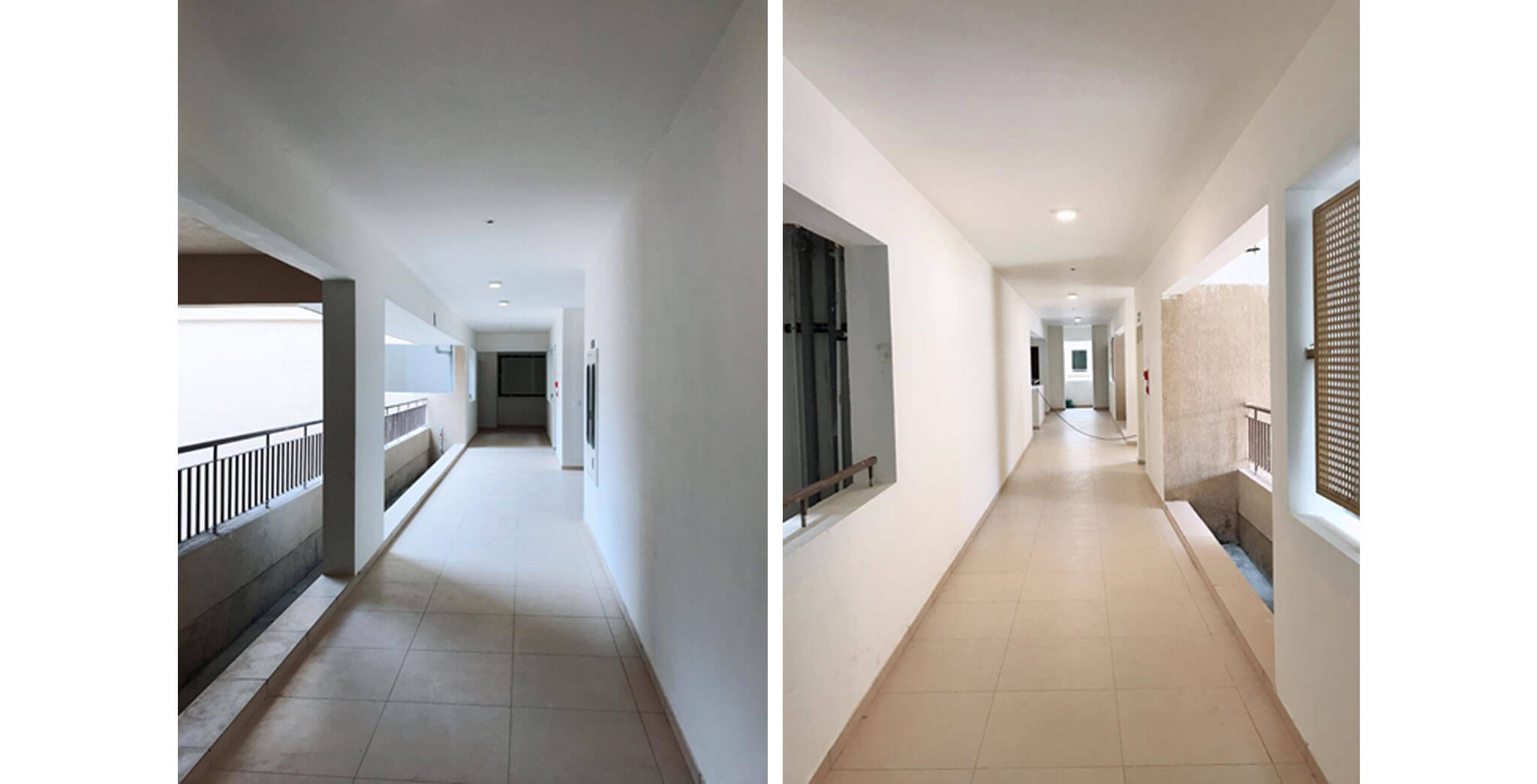 May 2020 - Deodar—C block: Corridor–Final coat painting in progress
