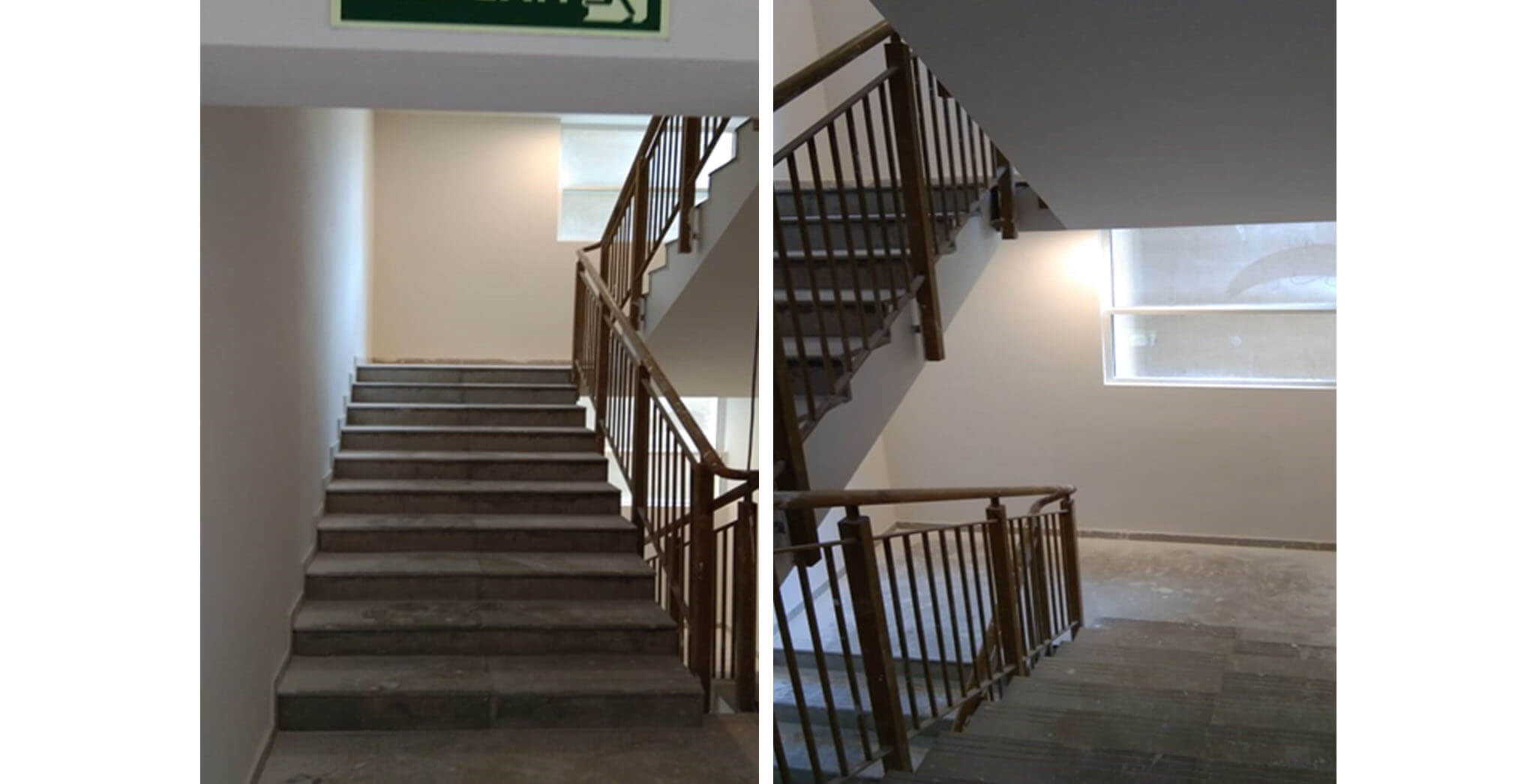 May 2020 - Deodar—D block: Staircase–Final coat painting in progress