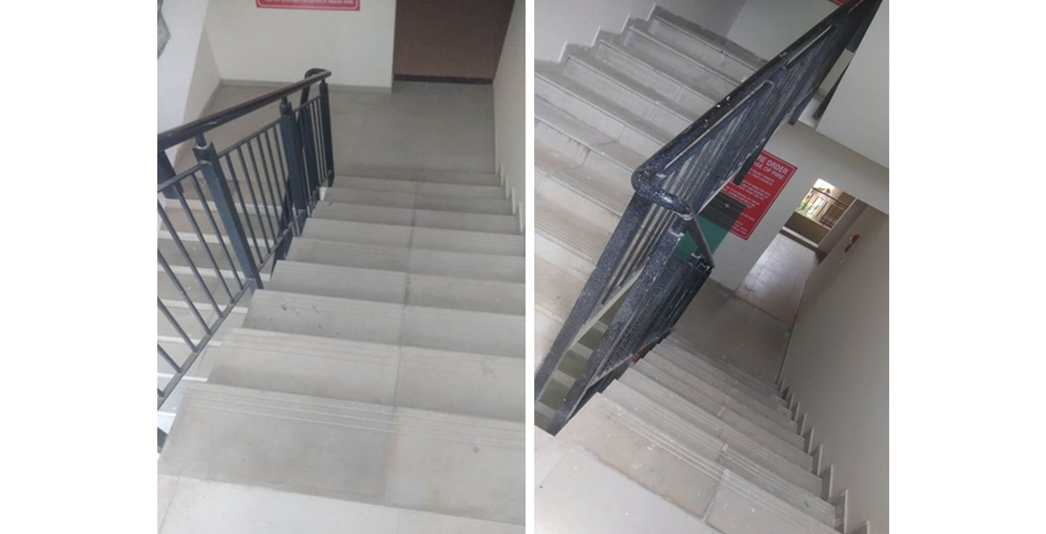 May 2020 - Deodar—E block: Staircase–Final coat painting in progress