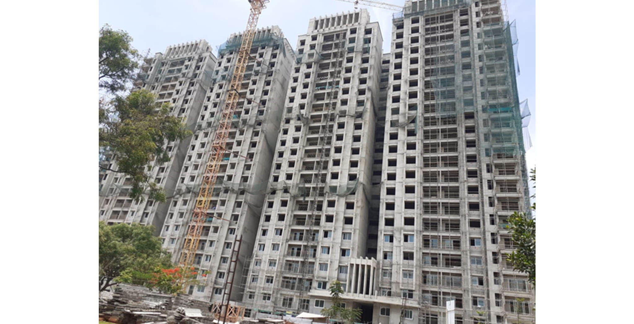 May 2020 - Phase-2: Tower A and B structures completed