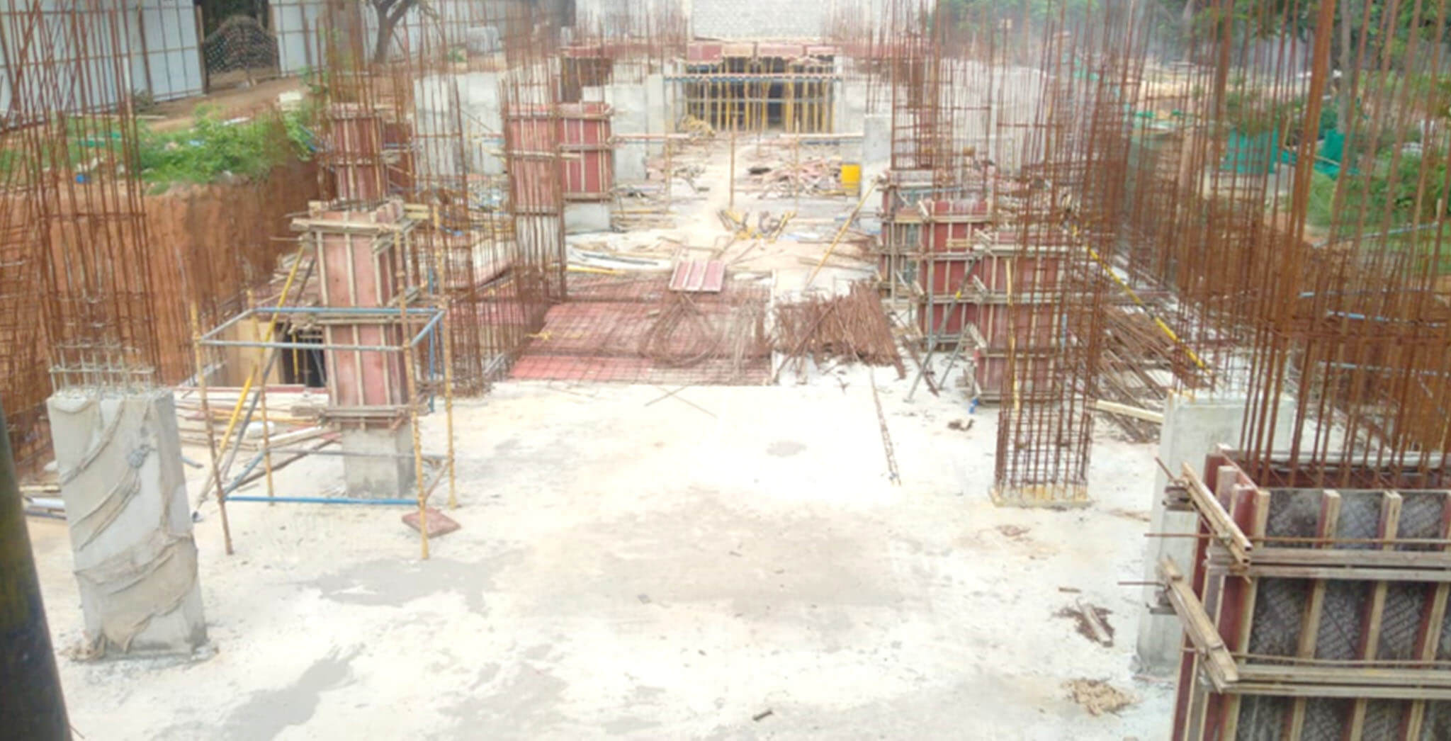 Jun 2020 - C Block: Stilt floor to ground floor column work-in-progress.