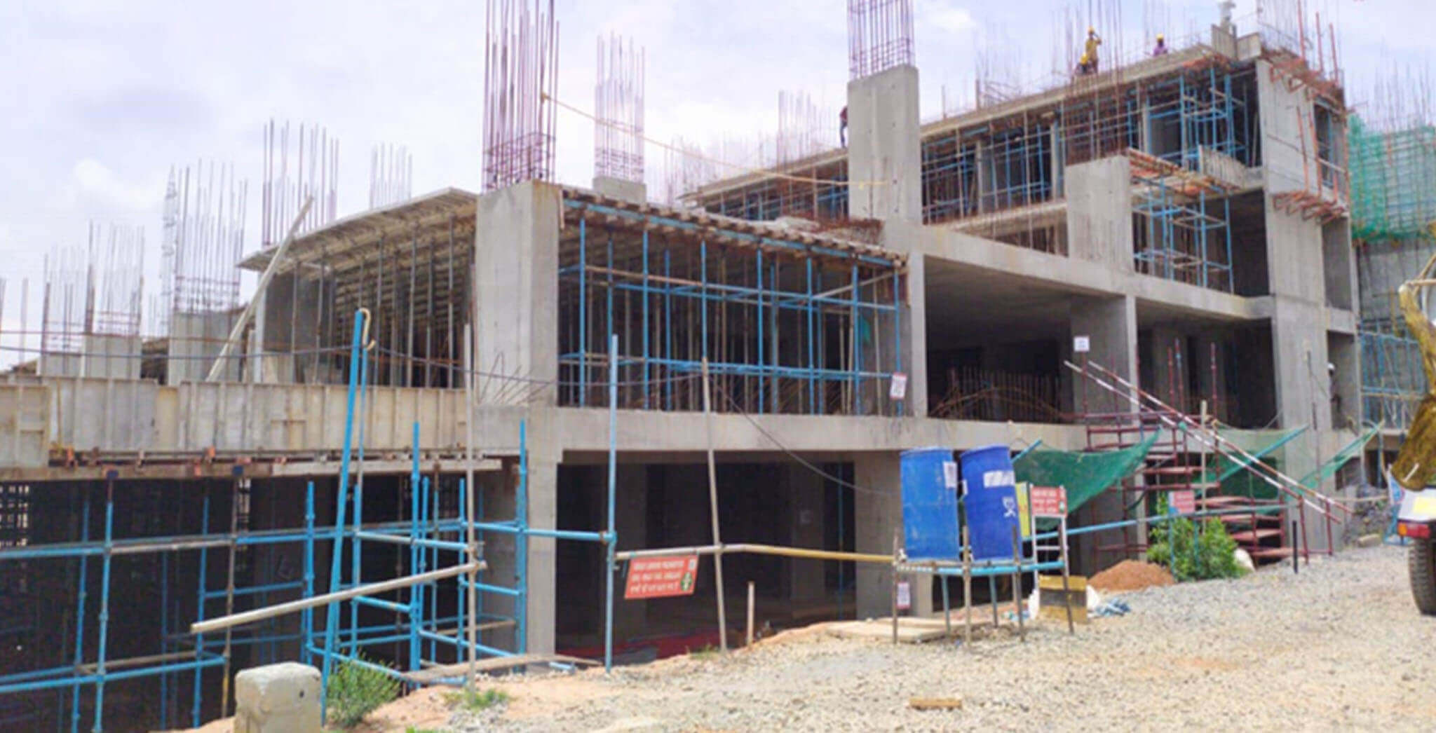 Jun 2020 - Gallium Block: MLCP 01, towards H – Ground floor First floor work-in-progress