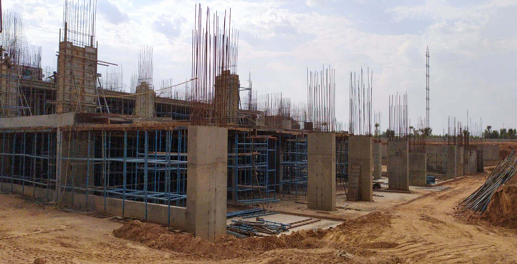 Jun 2020 - Gallium Block: MLCP 02, Towards F – Ground floor columns work-in-progress