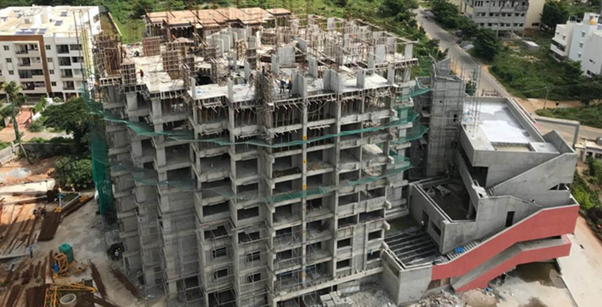 Jul 2020 - Tower A: 9th floor slab completed