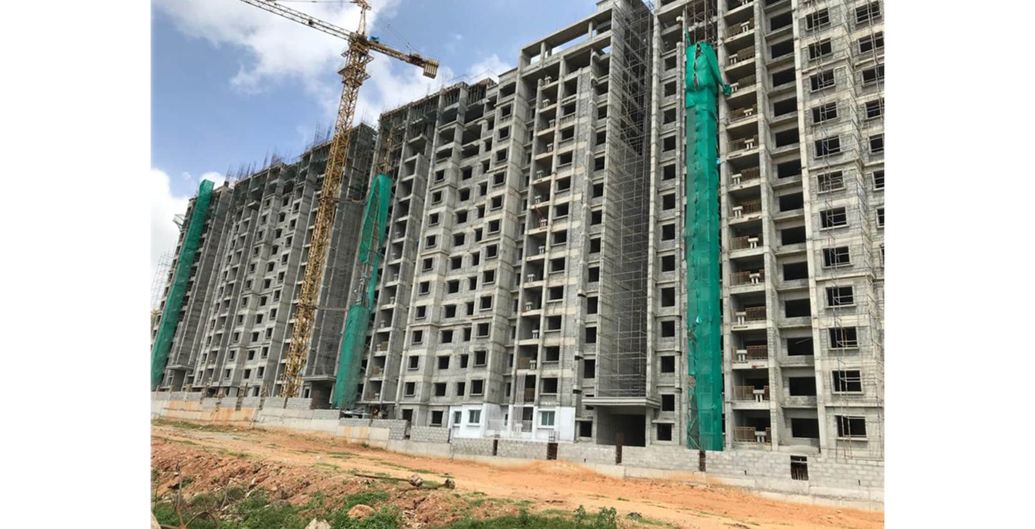 Jul 2020 - Towers E, F & G: Structure completed; Internal finishing work-in-progress