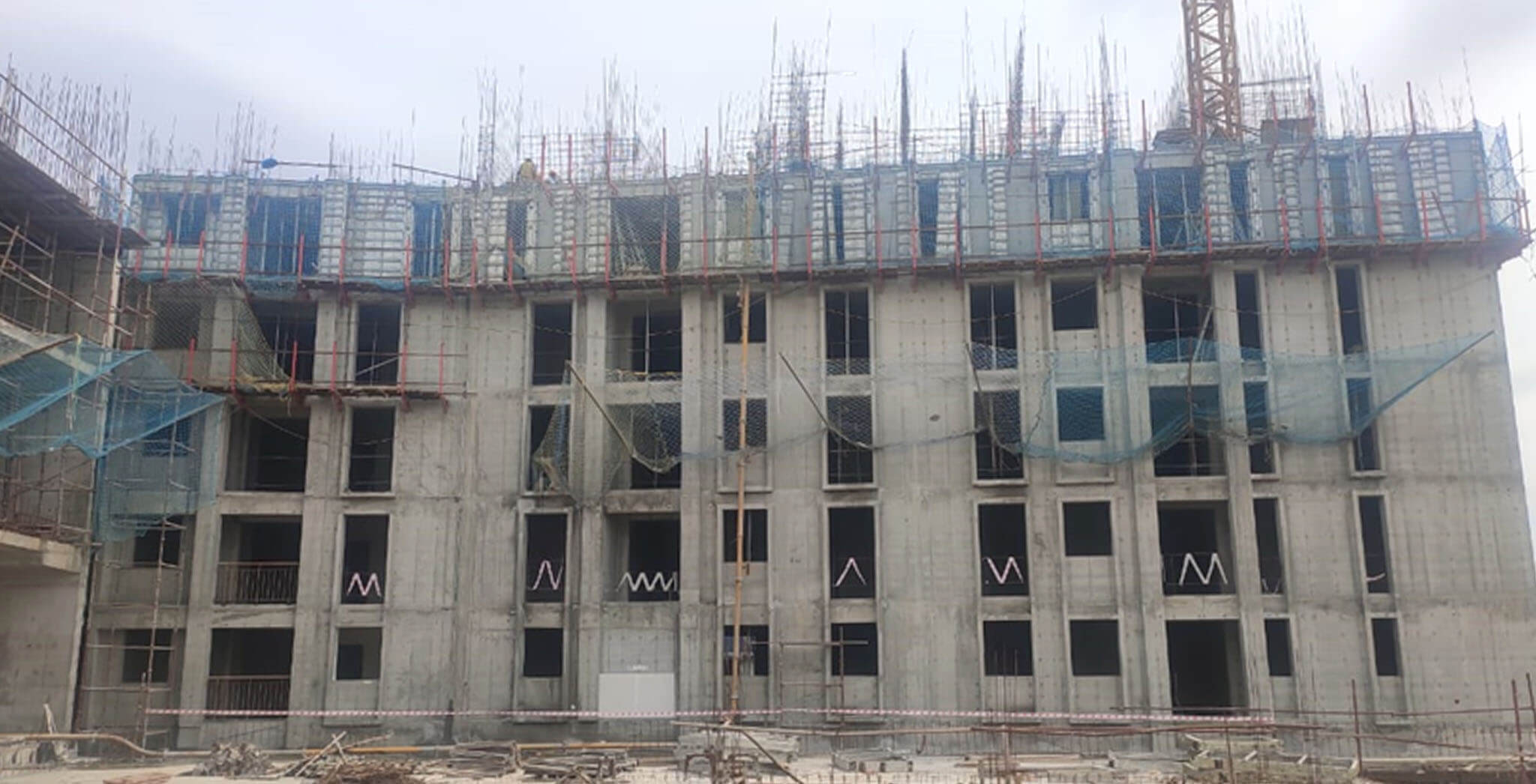Jul 2020 - Eden: Tower C—5th floor slab work-in-progress.