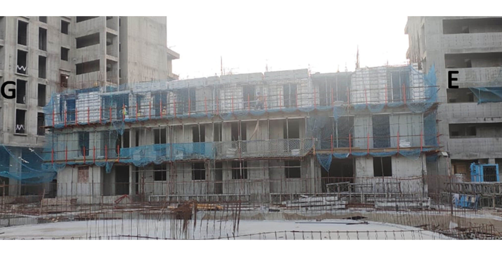Jul 2020 - Serene: Low rise between G & E Towers—3rd Floor slab work under progress.