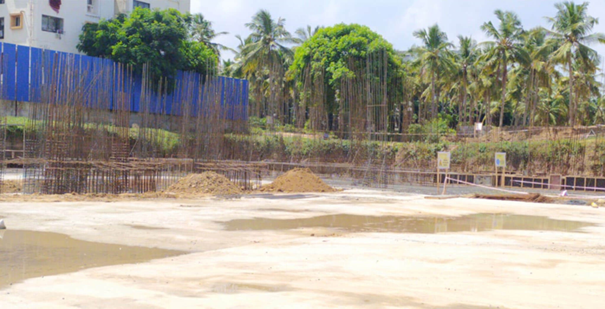 Aug 2020 - Block H: Raft foundation work-in-progress