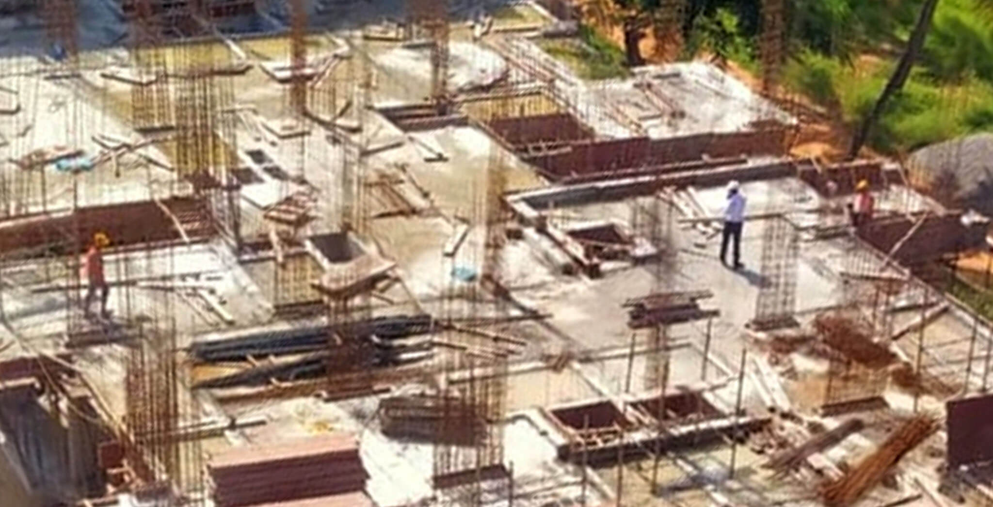 Aug 2020 - M Block: 2nd floor slab concreting completed.