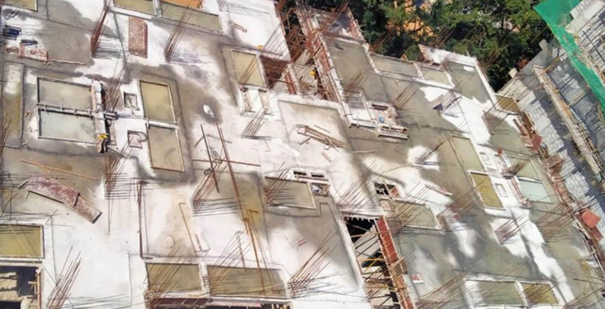 Aug 2020 - P Block: 2nd floor slab concreting completed.